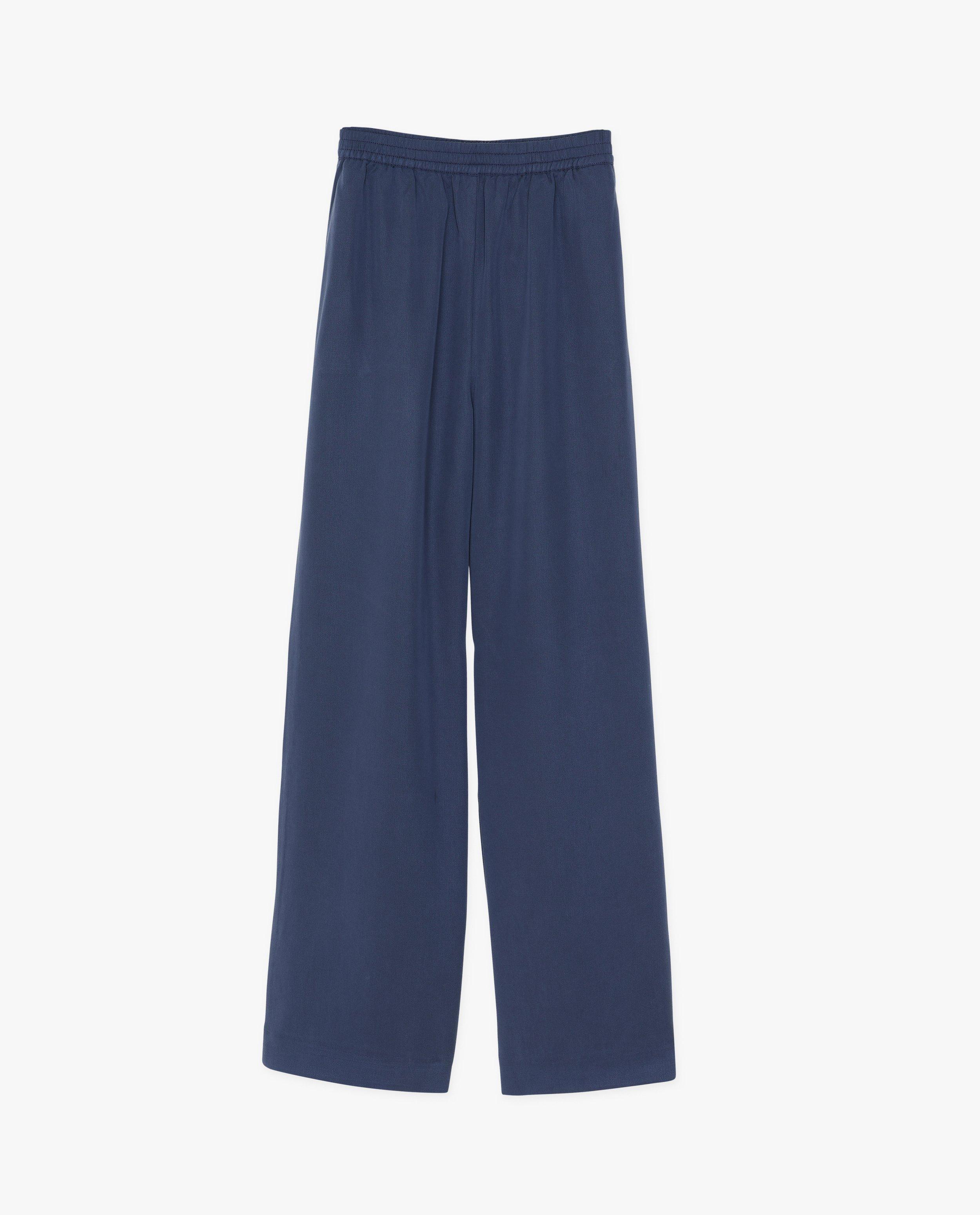 Broeken - Donkerblauwe broek, straight fit