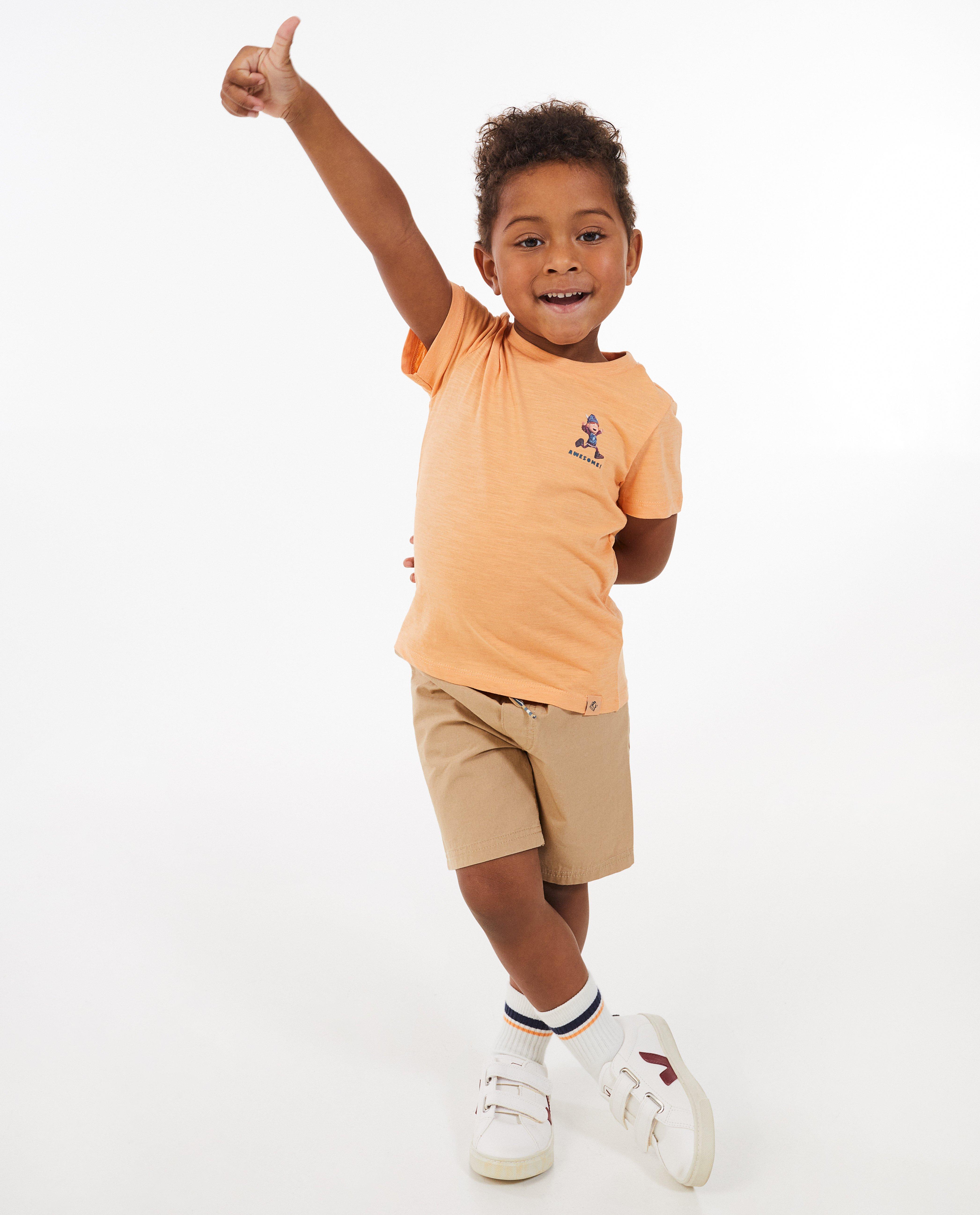 T-shirts - Oranje T-shirt van biokatoen