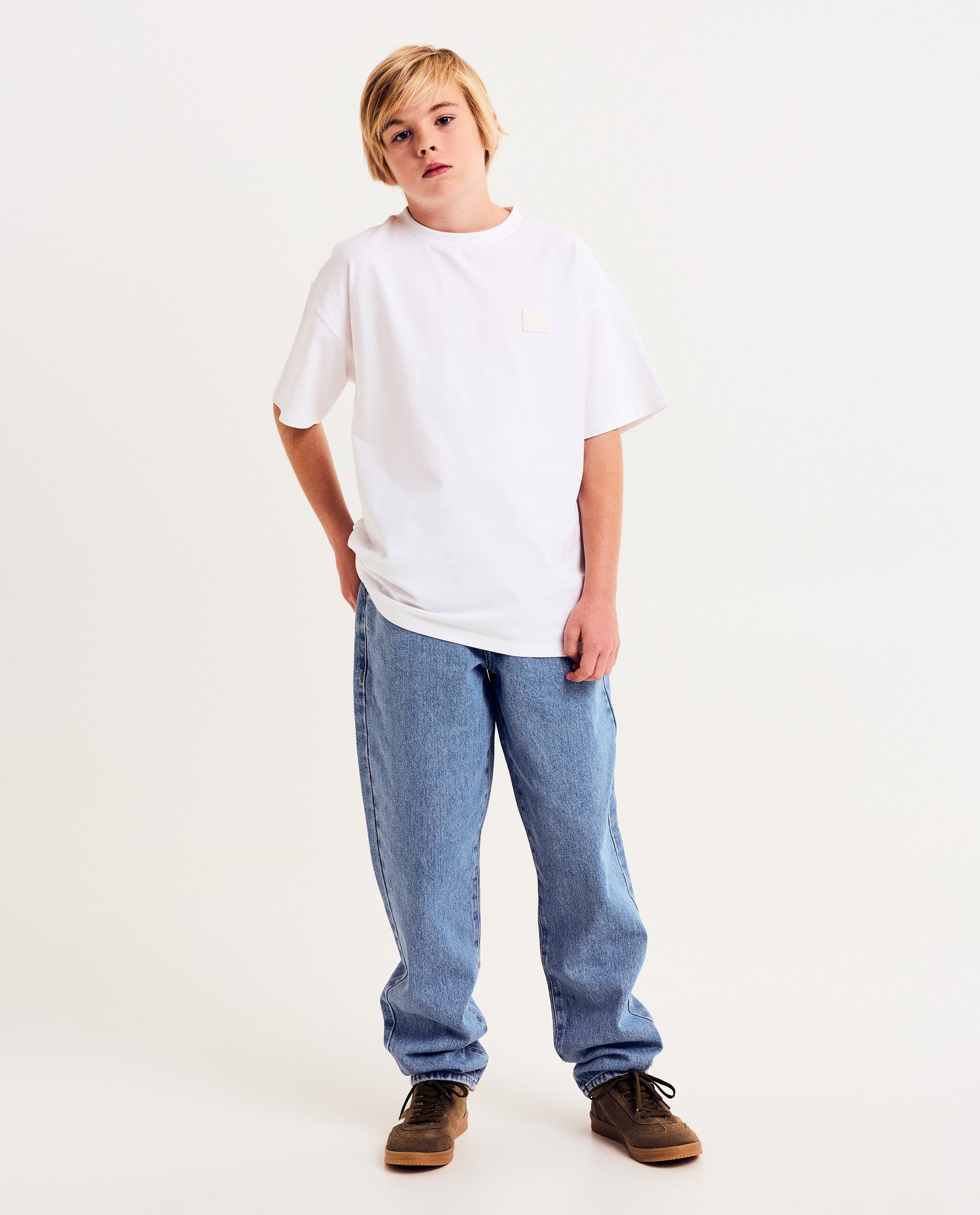 Lichtblauwe jeans, loose fit - null - Fish & Chips