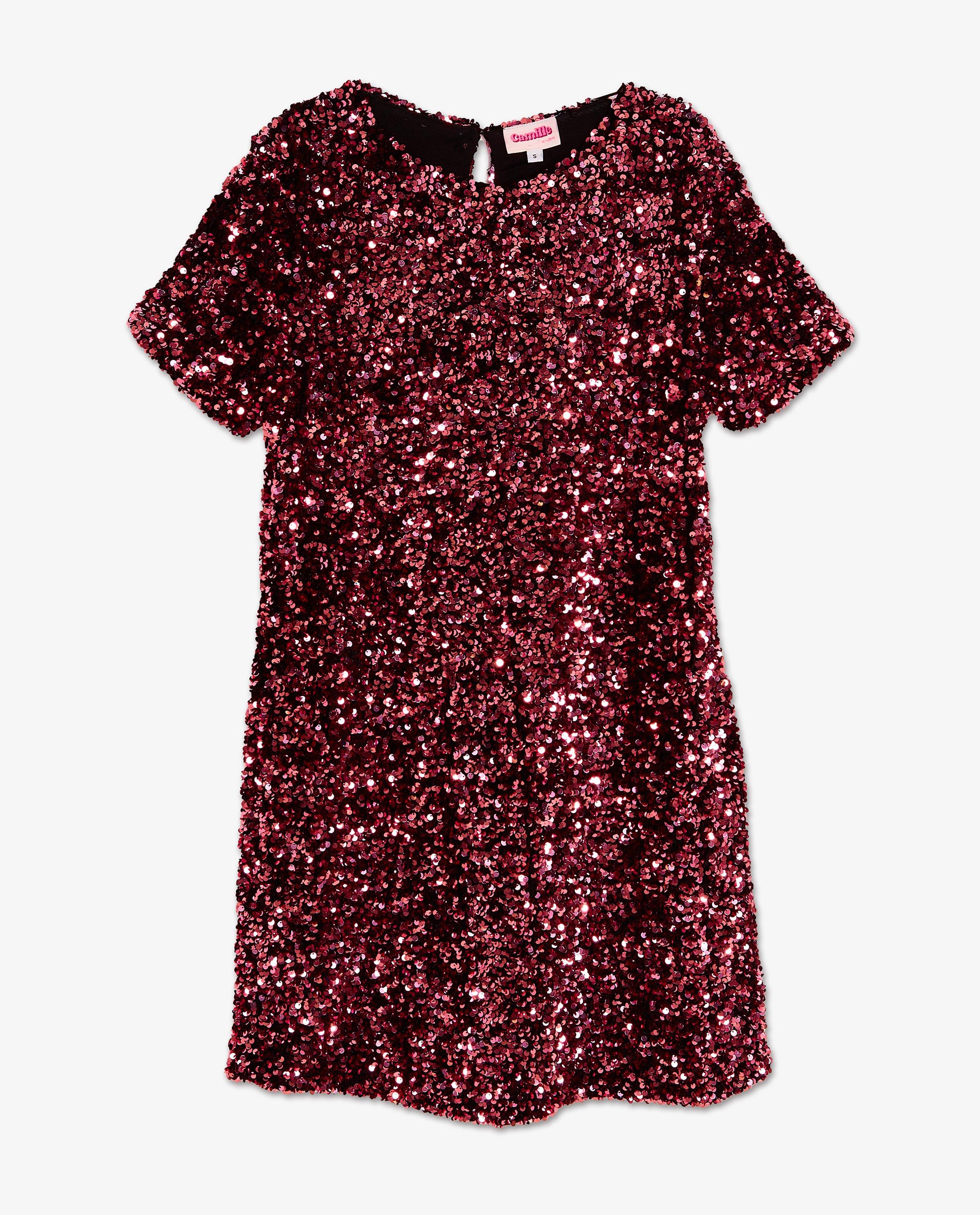 Robes - Robe rose à paillettes