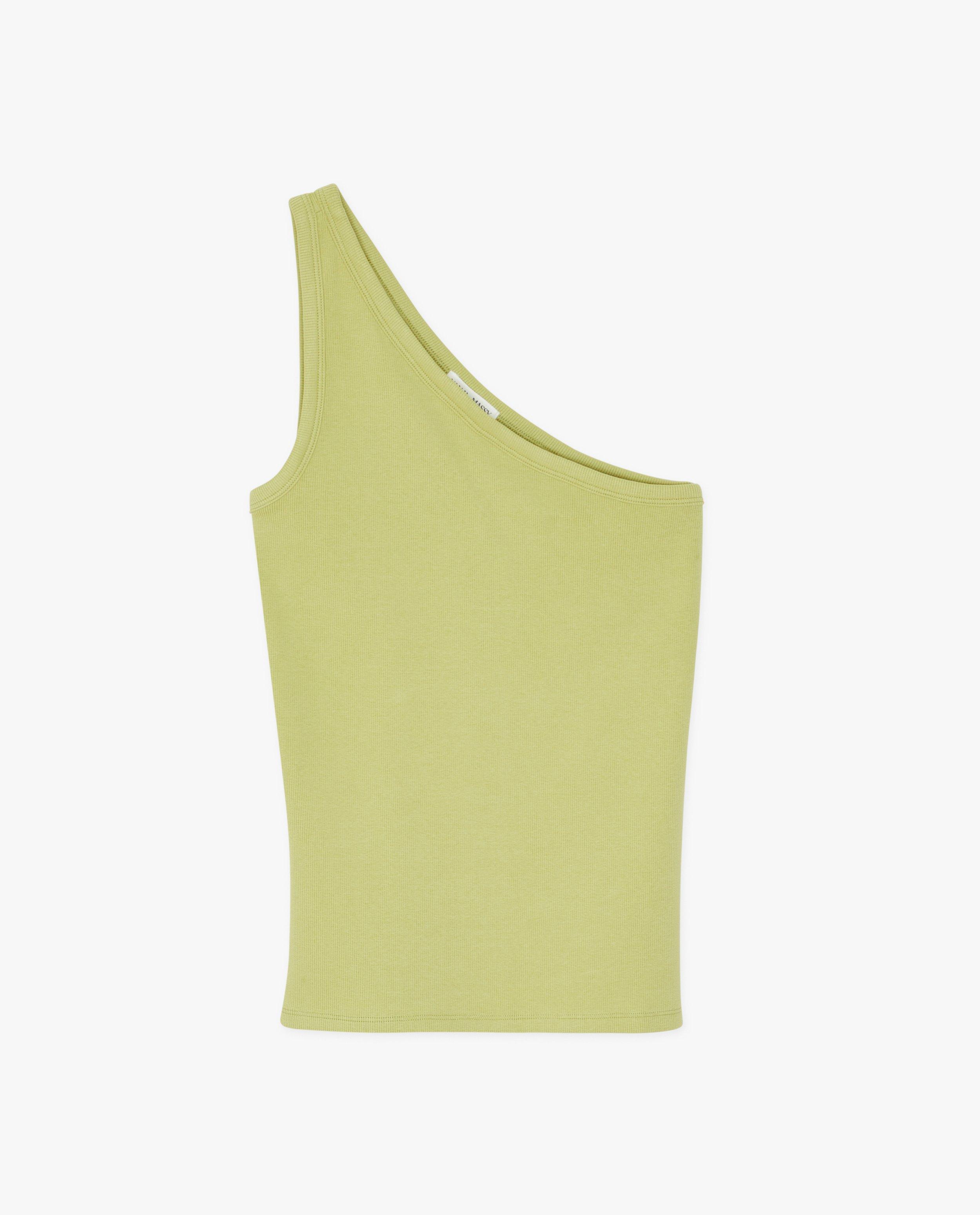 T-shirts - Asymmetrische top met rib