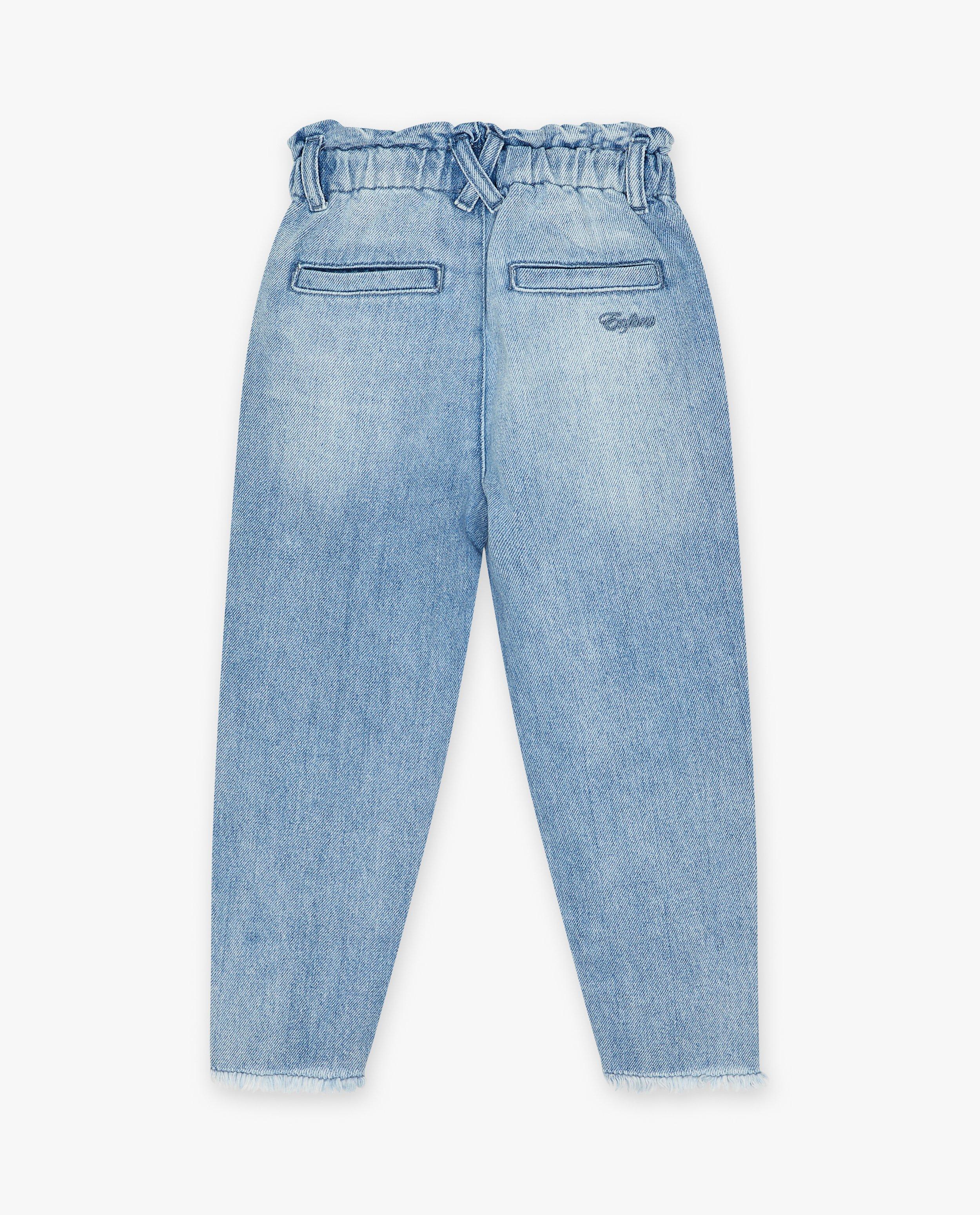 Jeans &agrave; coupe paperbag - D&eacute;tails du produit - bleu clair - image num&eacute;ro 2