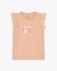 Roze T-shirt met print - null - Minymo