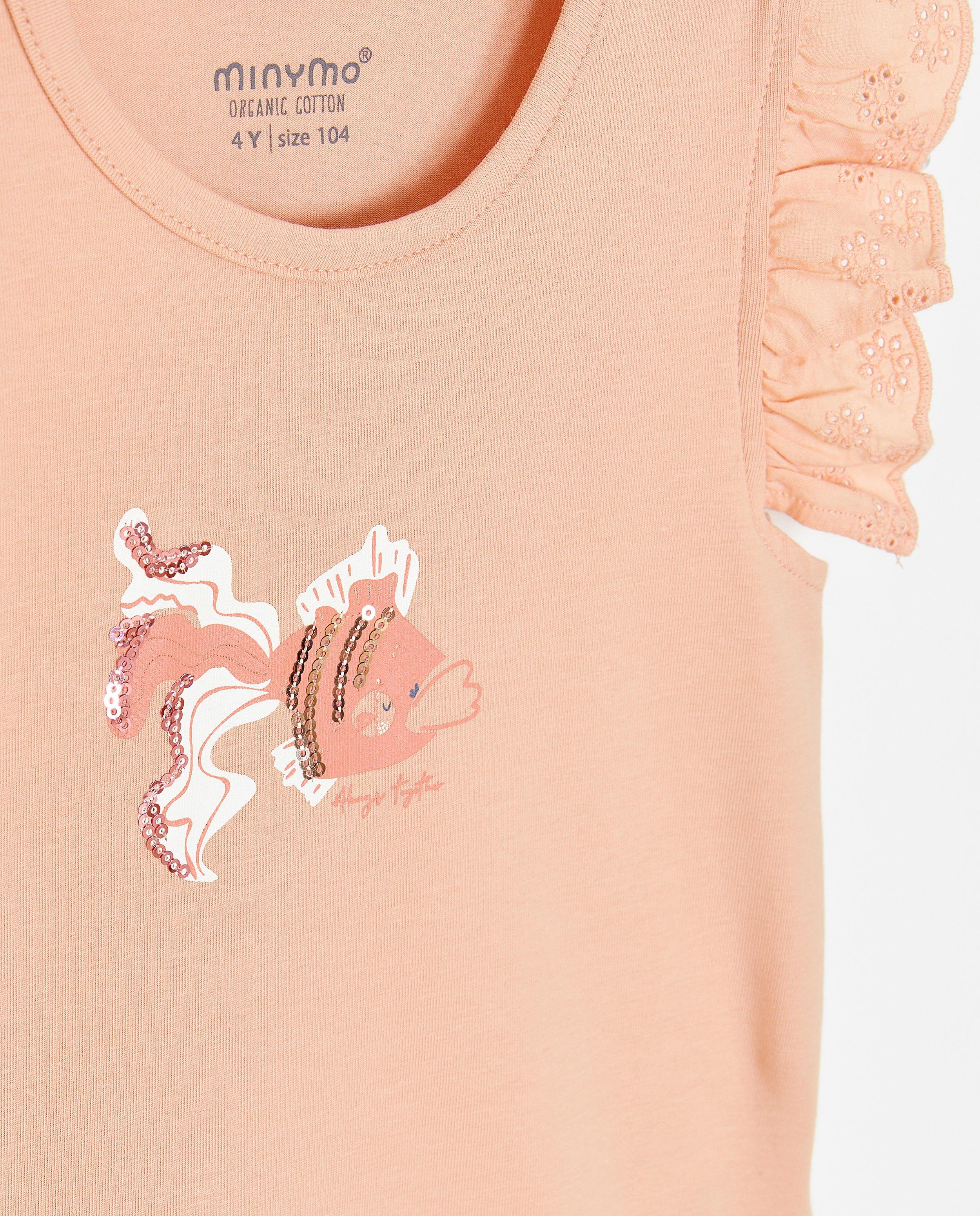 T-shirts - T-shirt rose à imprimé