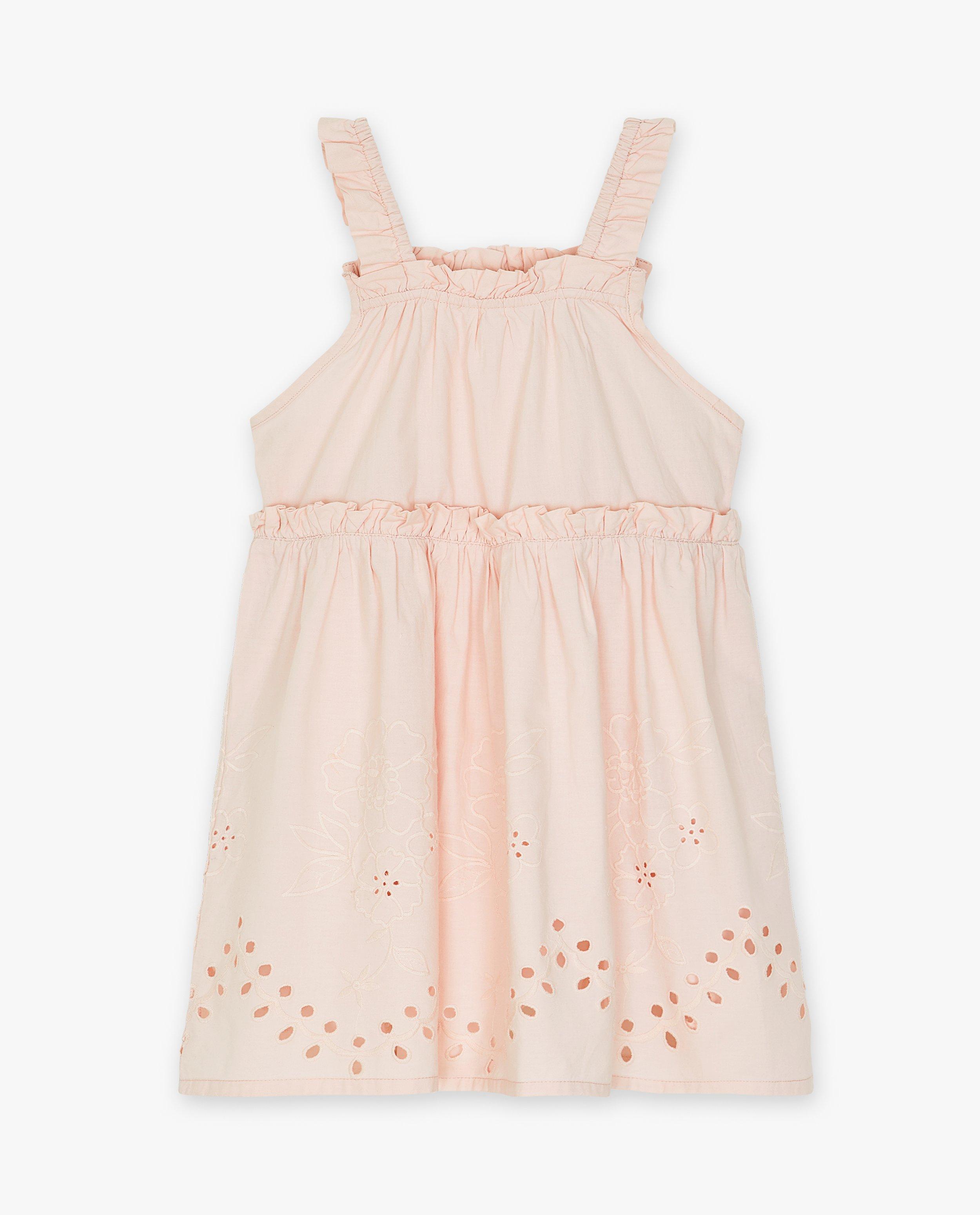 Robe avec de la broderie anglaise - Détails du produit - rose - image numéro 1