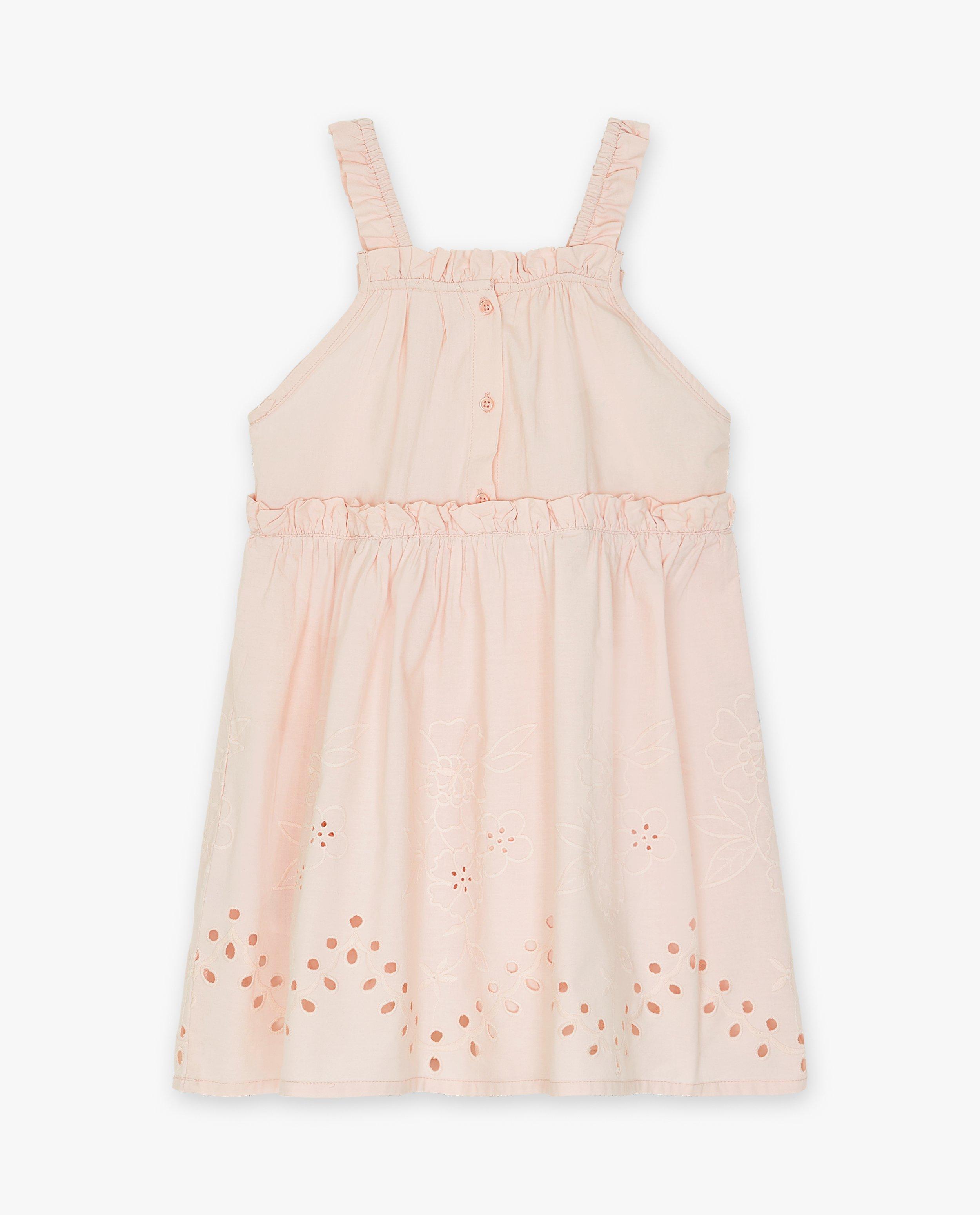 Robe avec de la broderie anglaise - Détails du produit - rose - image numéro 2