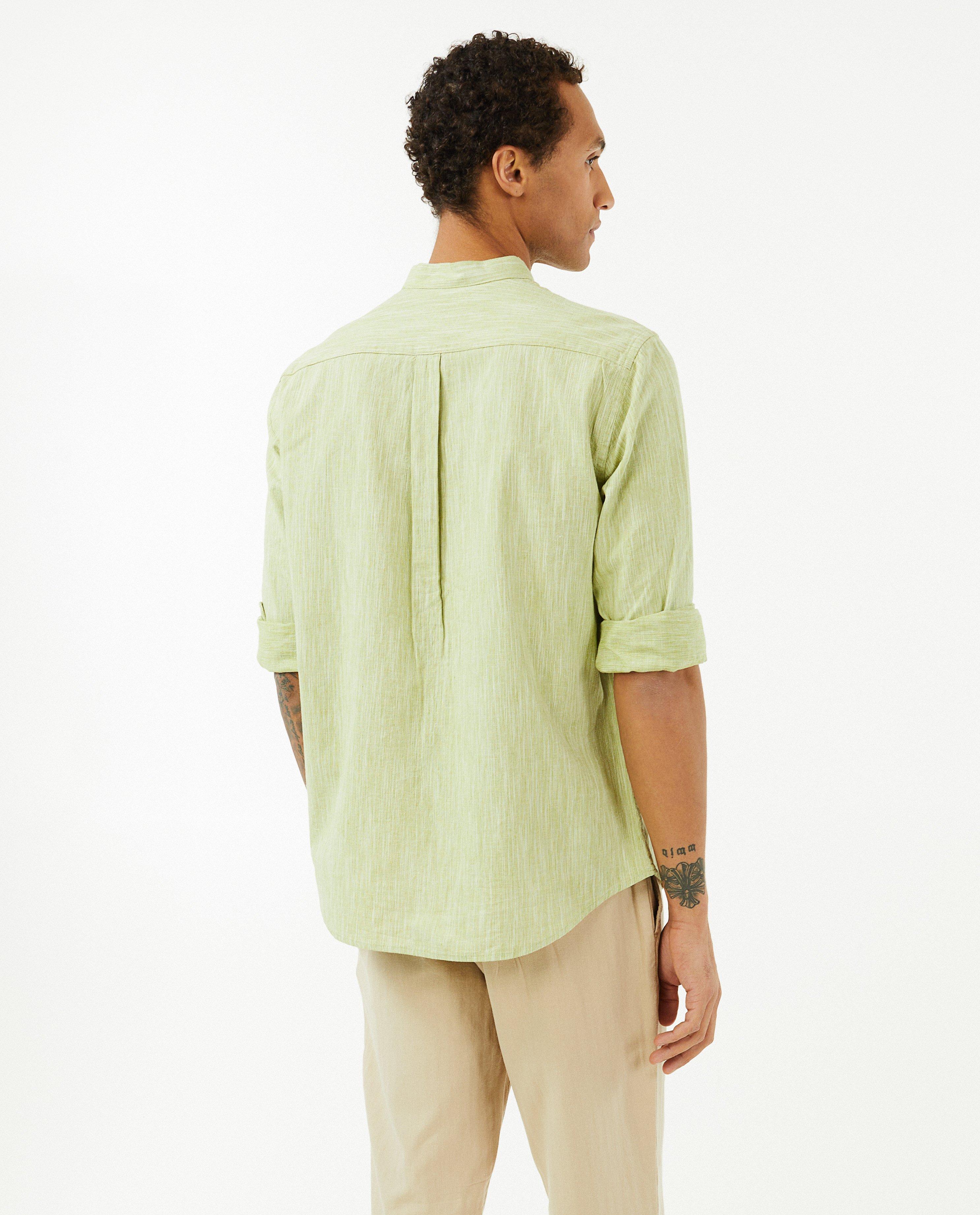 Chemises - Chemise rayée en lin mélangé