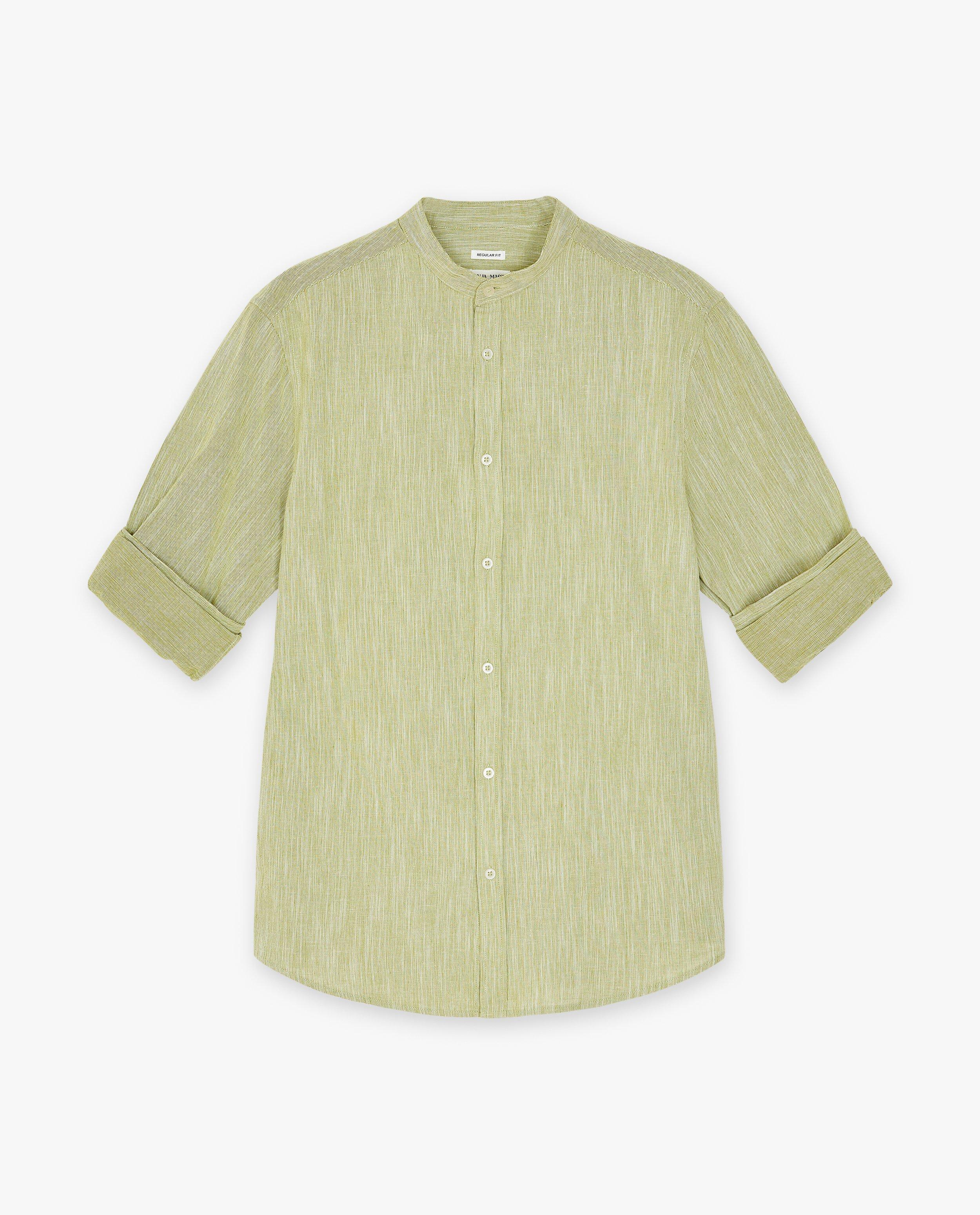 Chemises - Chemise rayée en lin mélangé