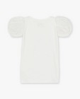 T-shirts - Wit T-shirt met pofmouwen