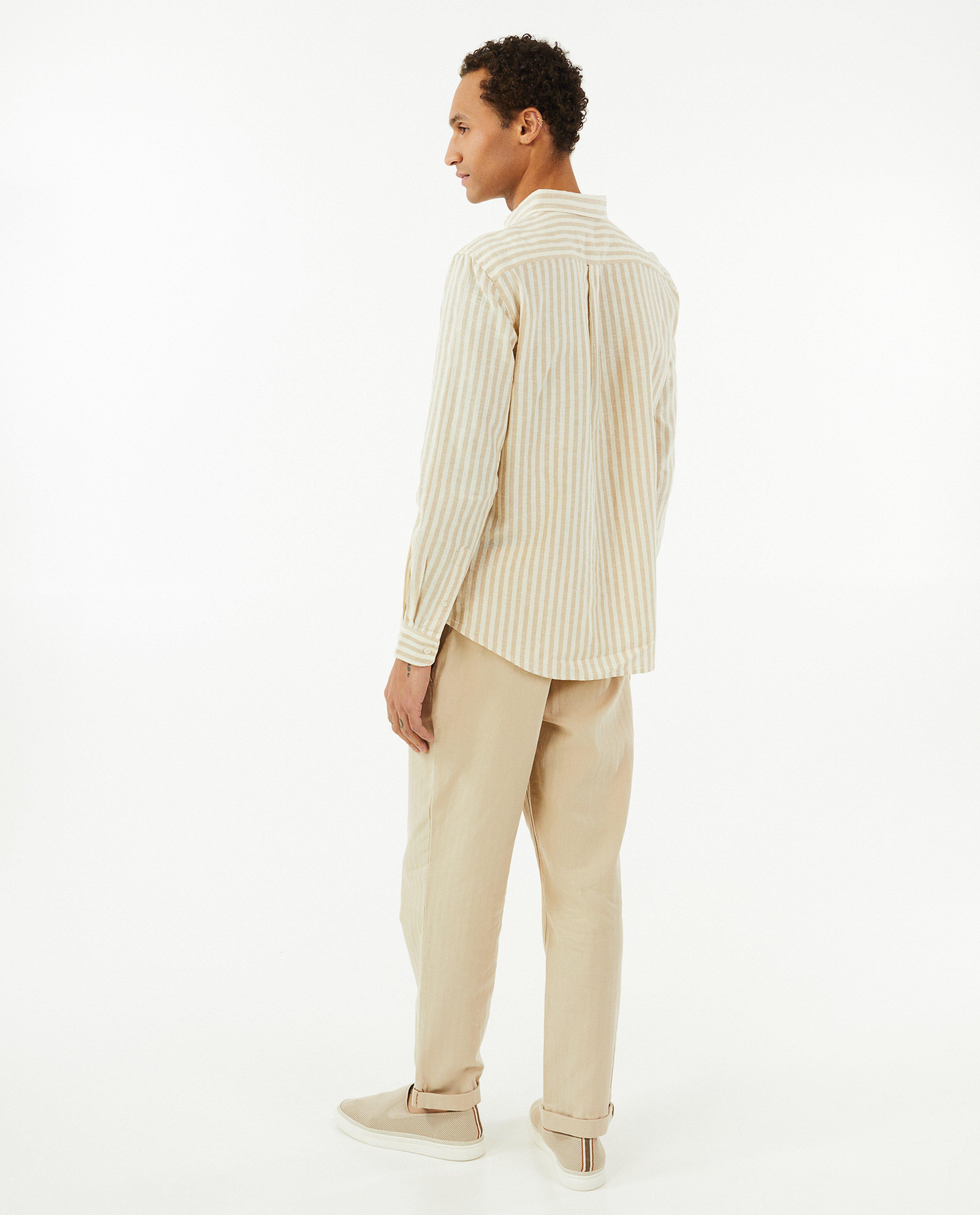 Hemd van linnenmix, regular fit - Product Detail - wit - afbeelding nummer 3