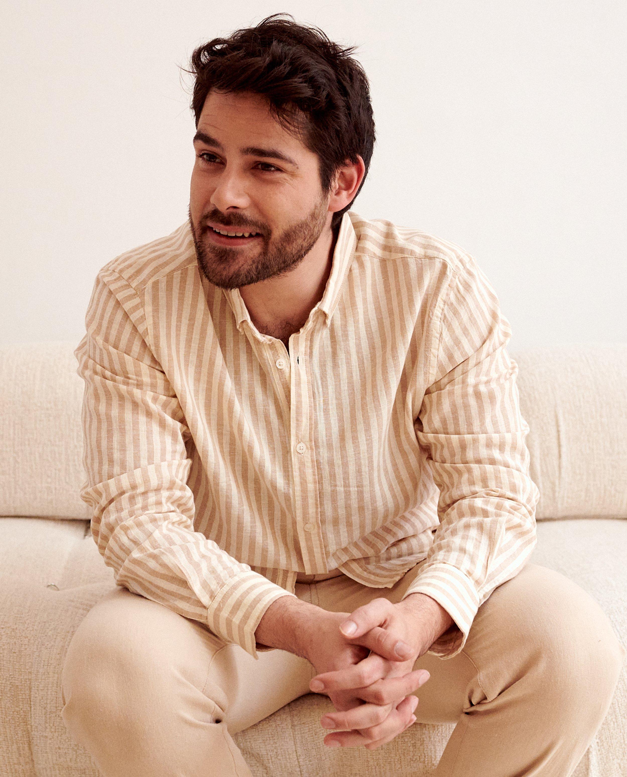 Hemd van linnenmix, regular fit - Product Detail - wit - afbeelding nummer 5