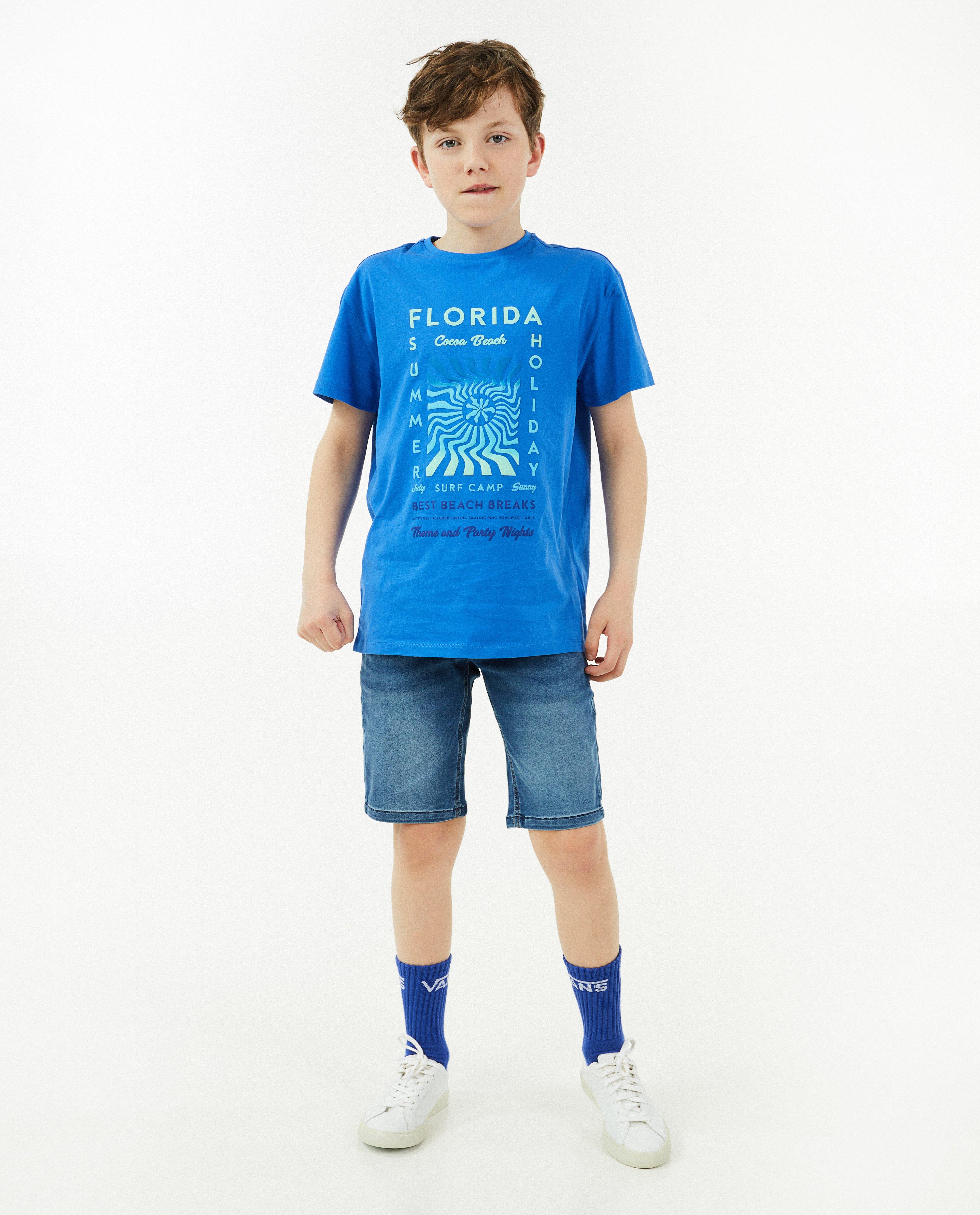 Short en jeans bleu, 7-14 ans - null - Fish & Chips