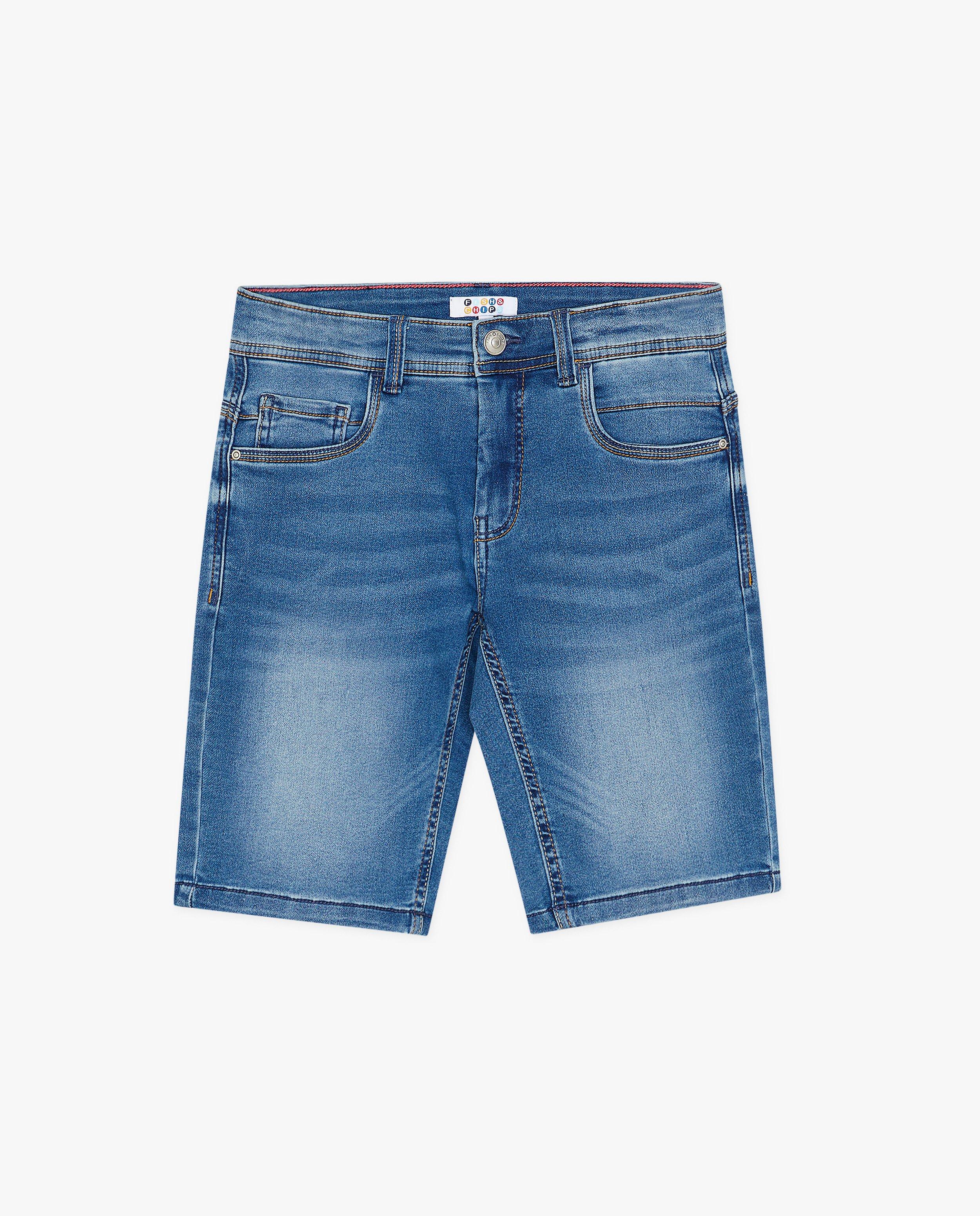 Shorts - Short en jeans bleu, 7-14 ans