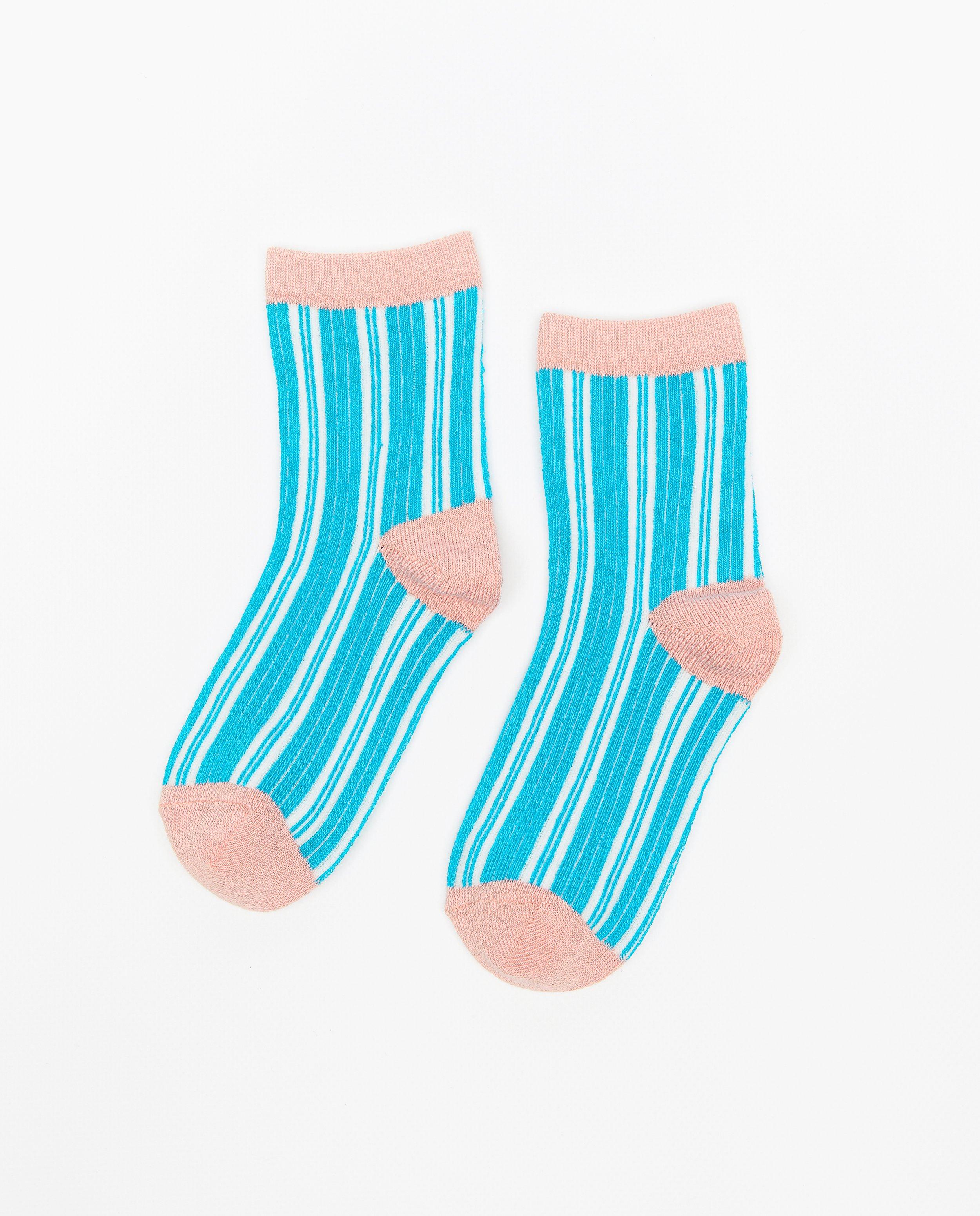 Kousen met strepen - Product Detail - felblauw - afbeelding nummer 1