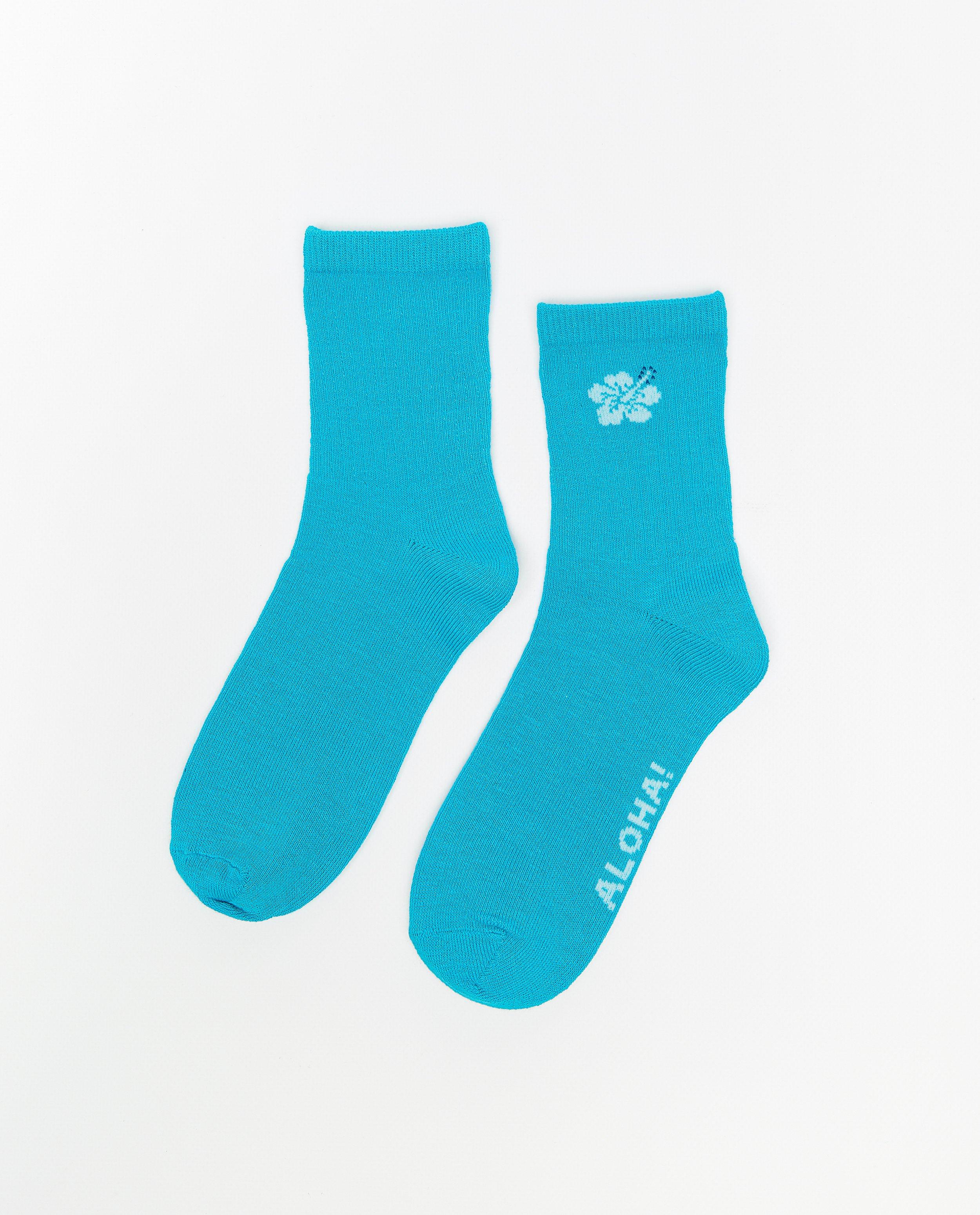Chaussettes bleues à imprimé - null - Fish & Chips