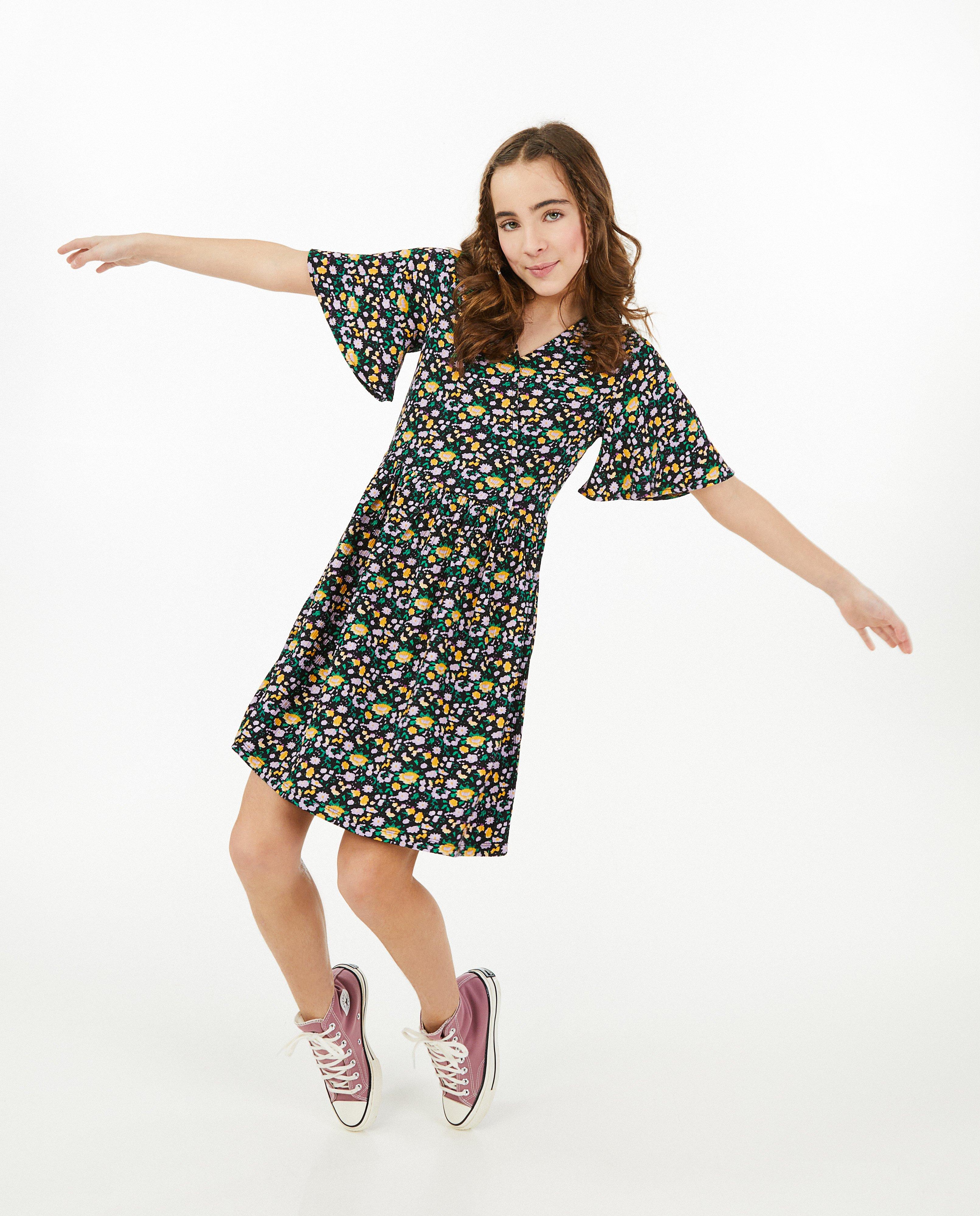 Kleedjes - Jurk met bloemenprint