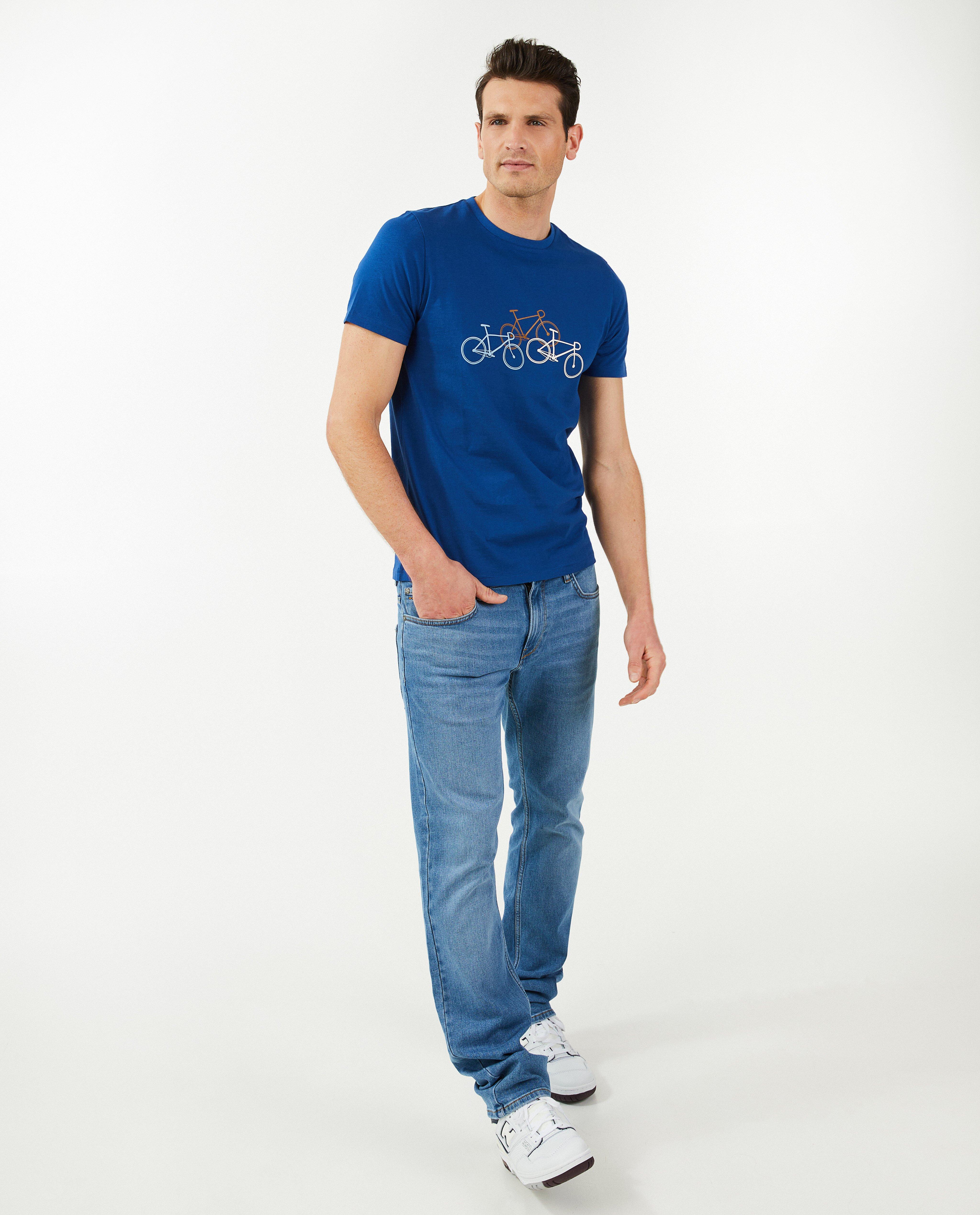 T-shirt met print, heren - null - Baptiste