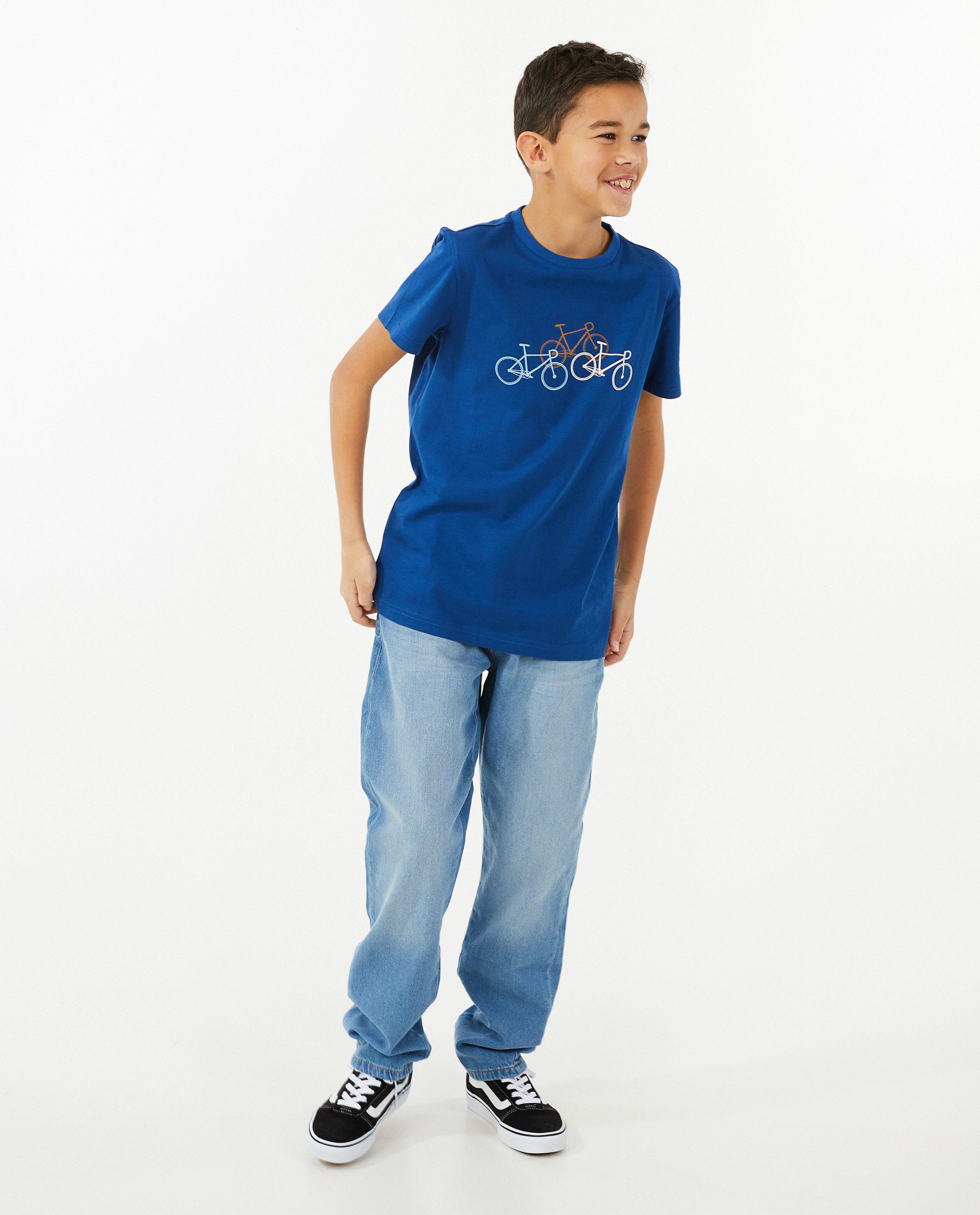 T-shirt met print, 7-14 jaar - null - Baptiste