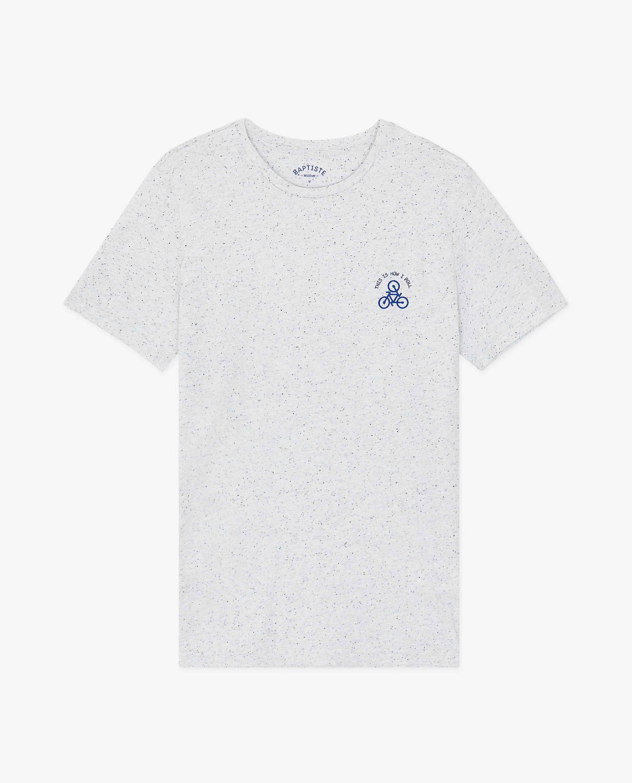 T-shirts - Wit T-shirt met spikkels