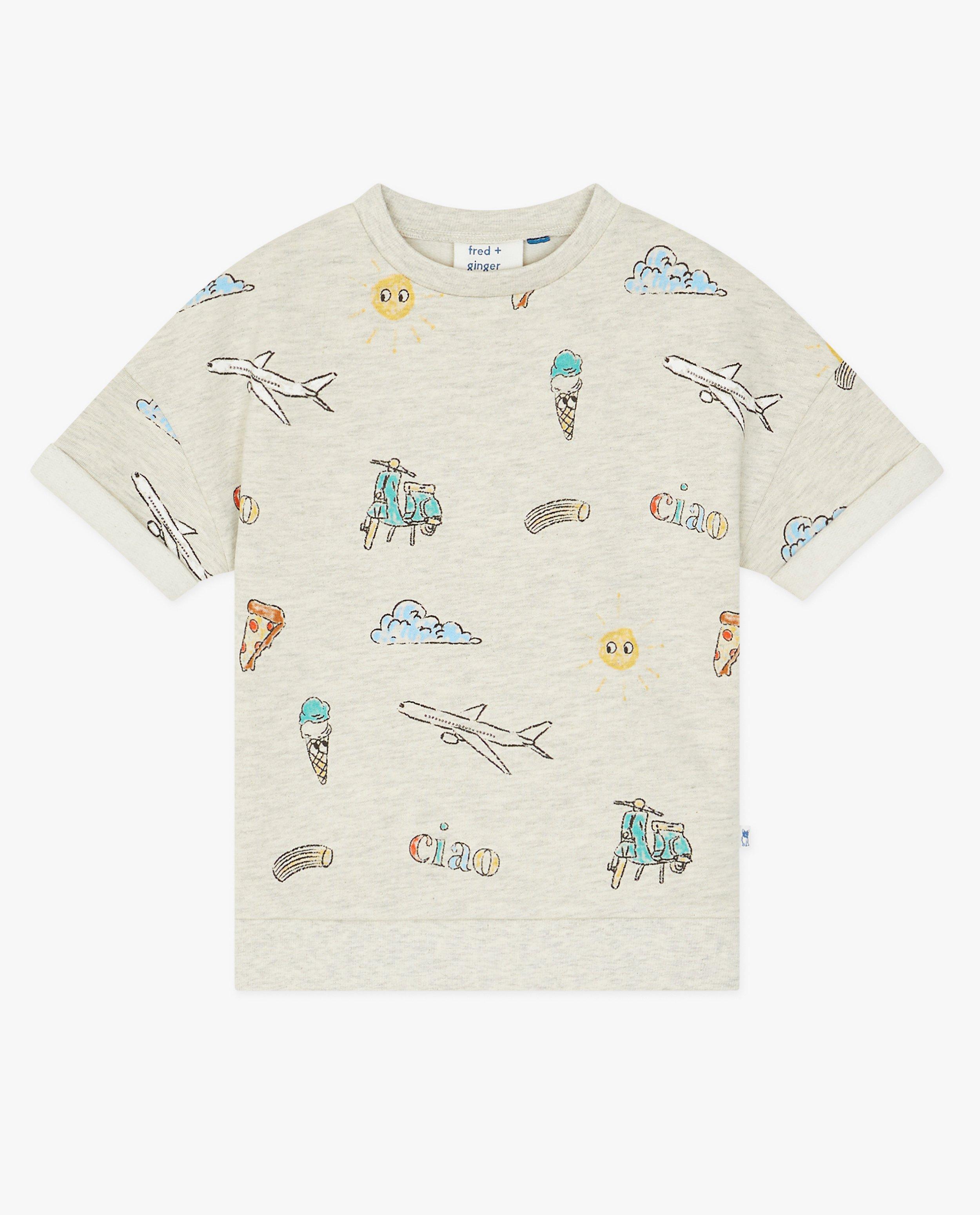 Sweaters - Beige sweater met print