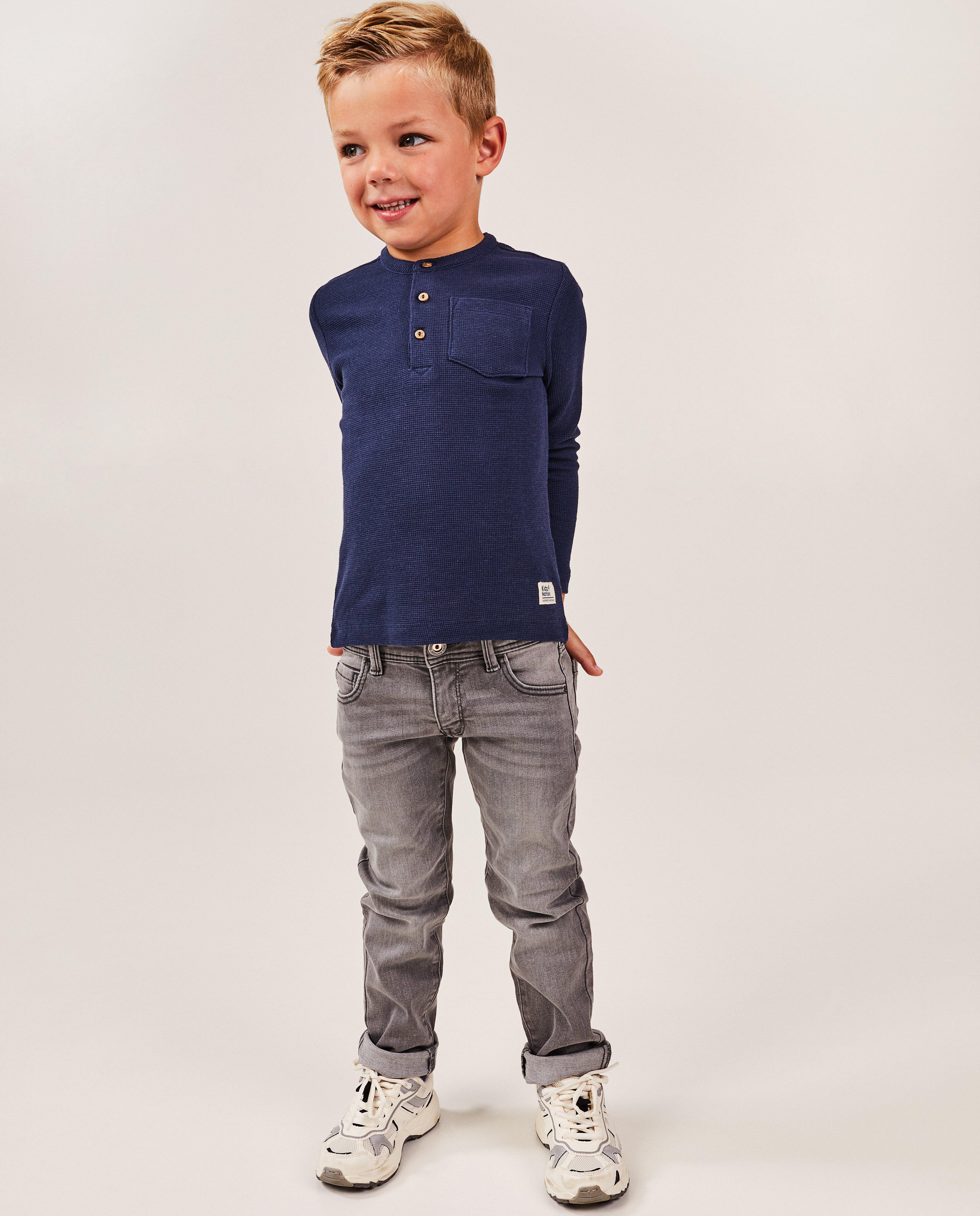 Jeans gris, straight fit - null - Kidz Nation