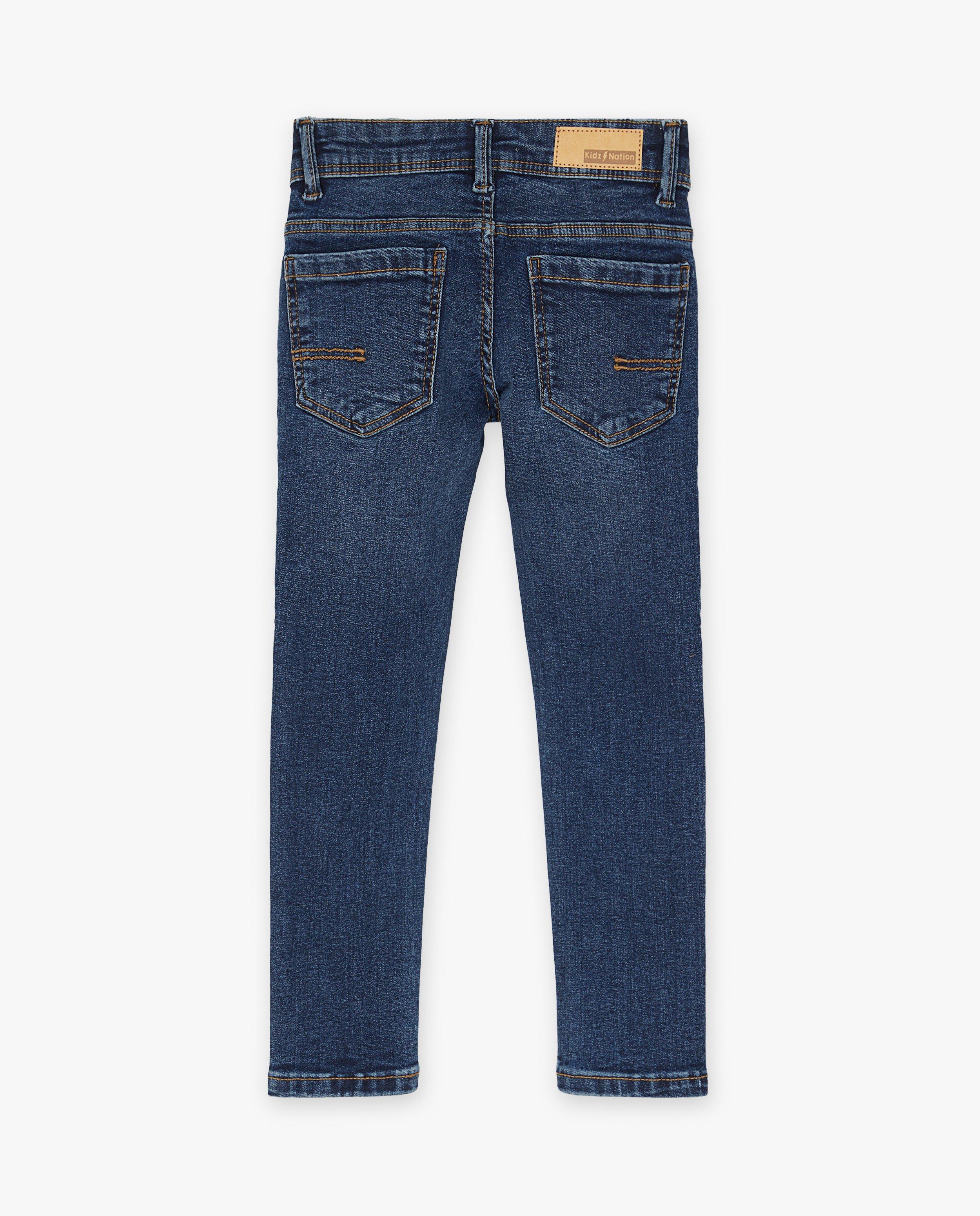 Jeans - Jeans bleu foncé, coupe skinny