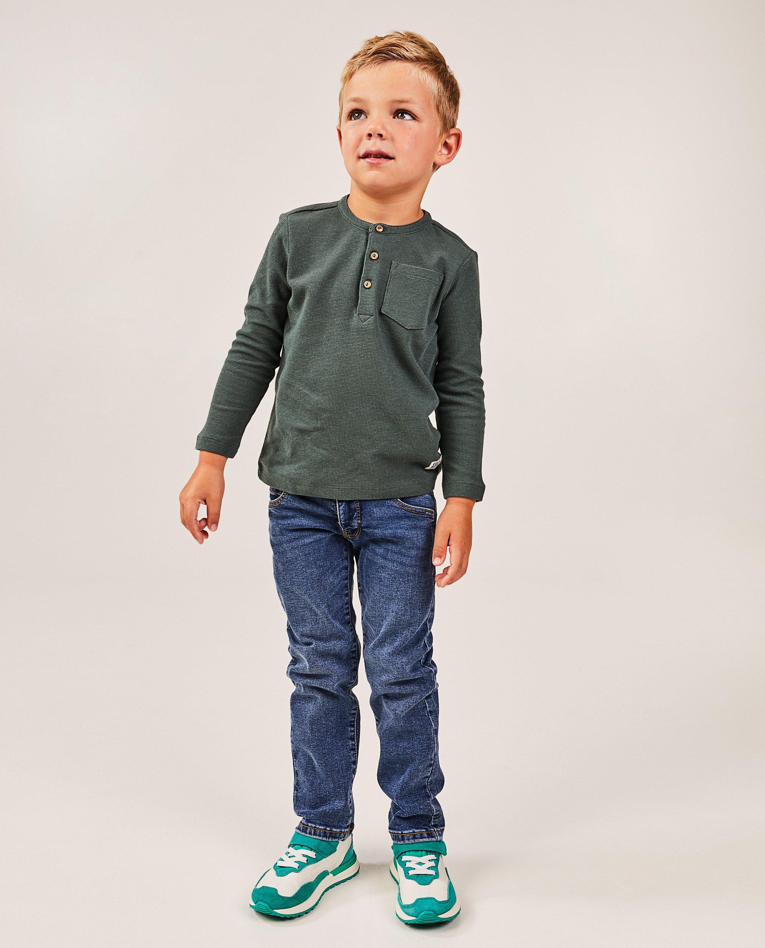 Blauwe jeans, straight fit - null - Kidz Nation