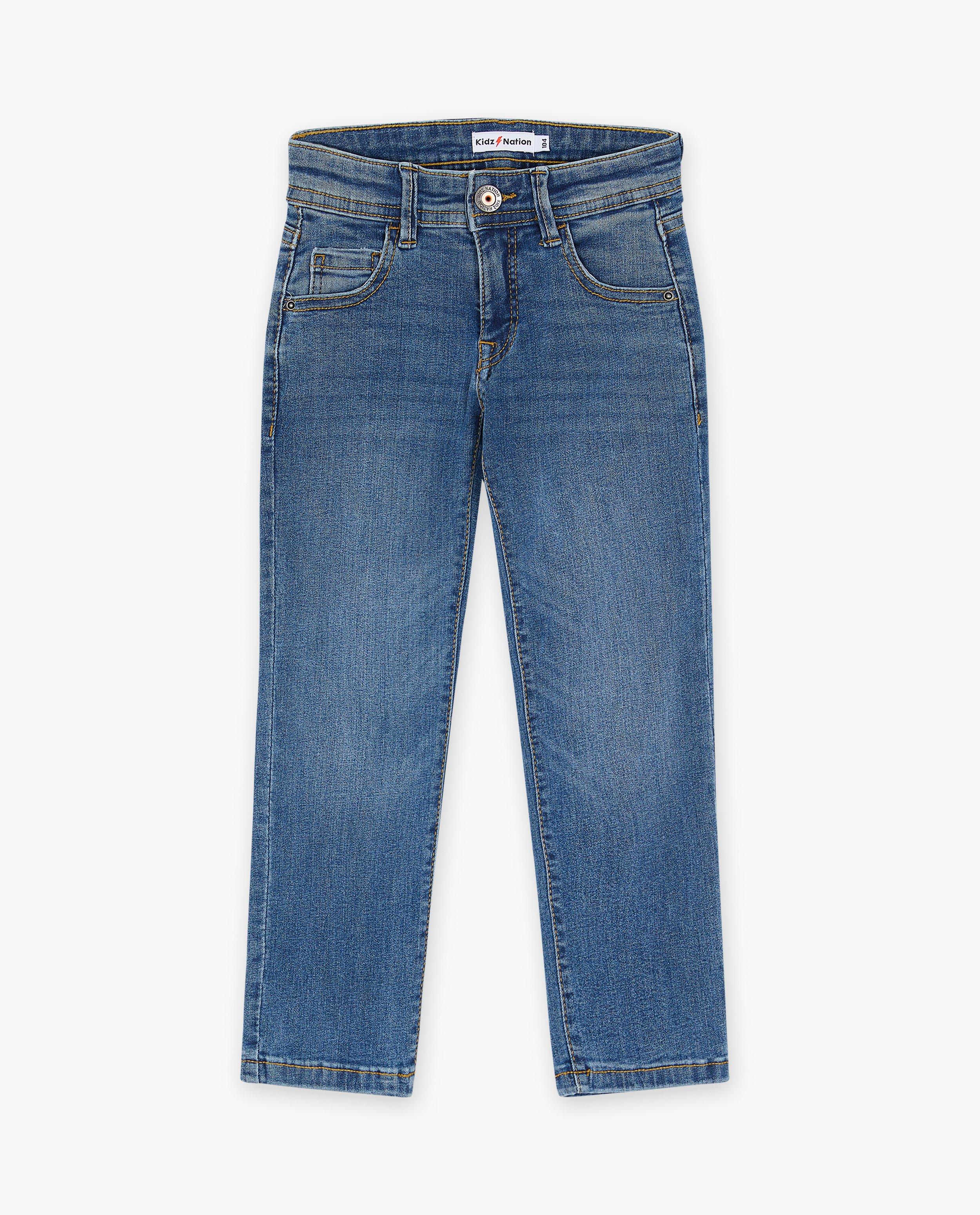 Jeans - Donkerblauwe jeans, skinny fit