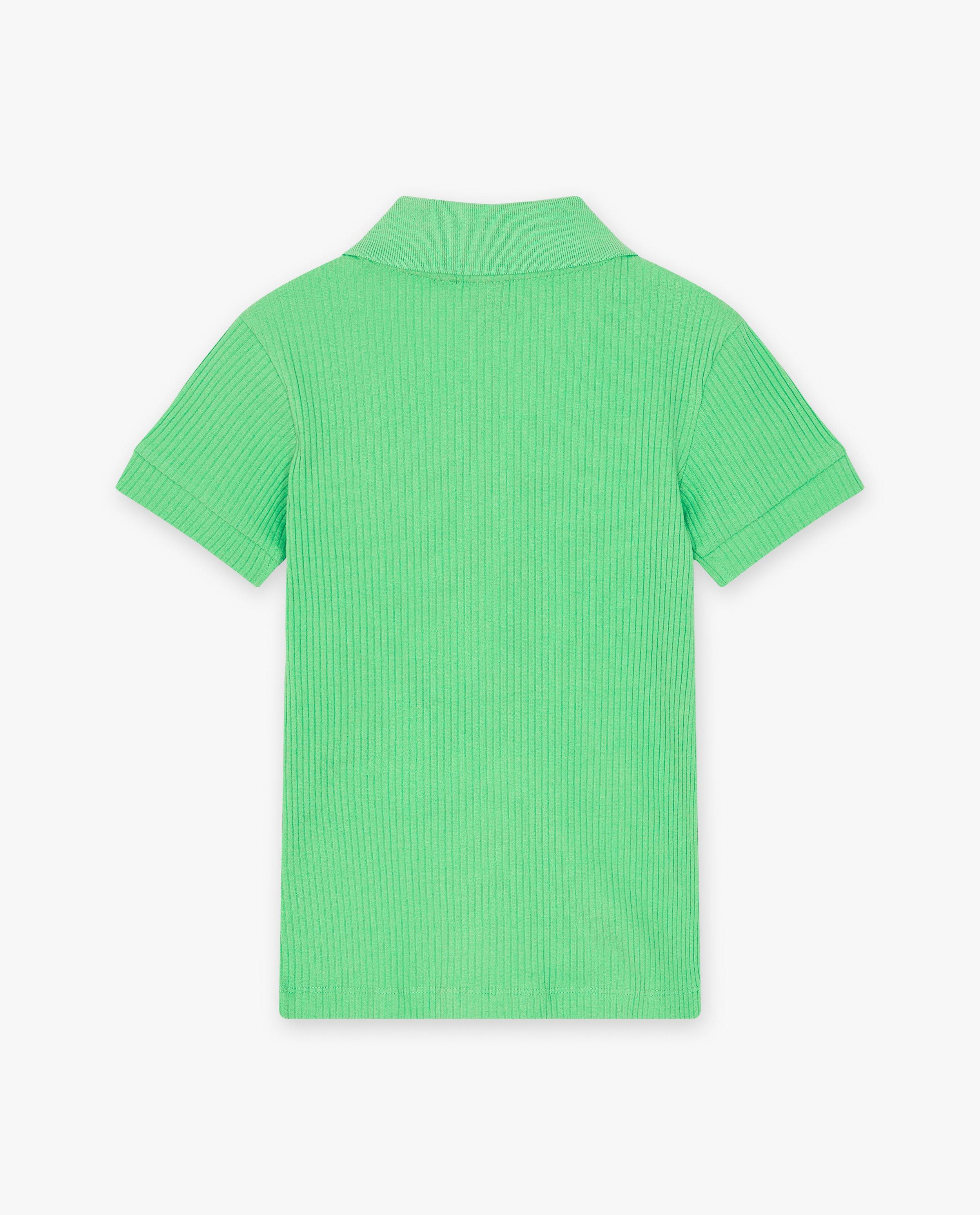 T-shirts - T-shirt vert côtelé