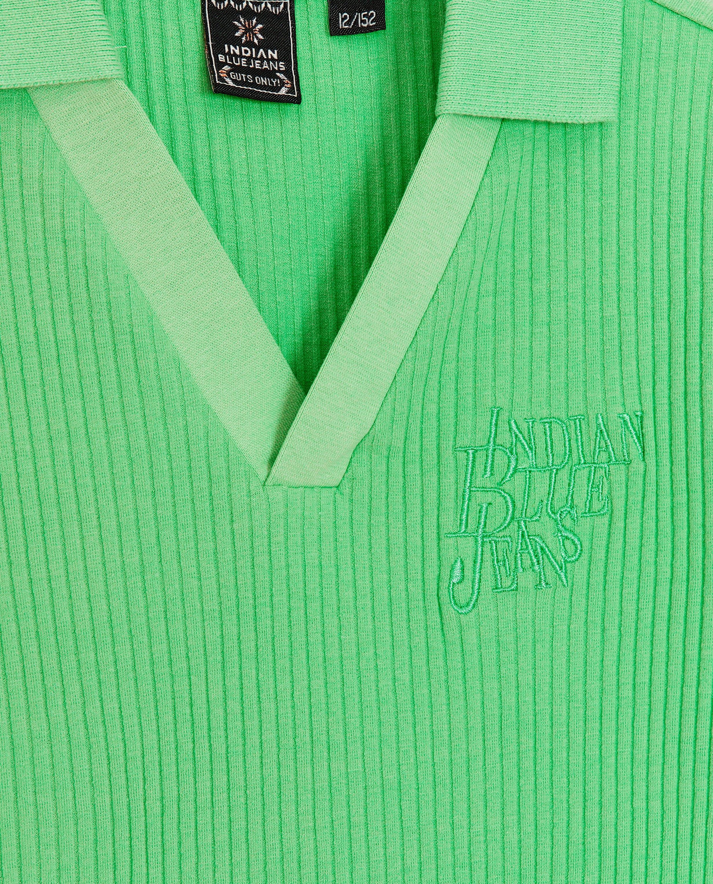 T-shirts - T-shirt vert côtelé