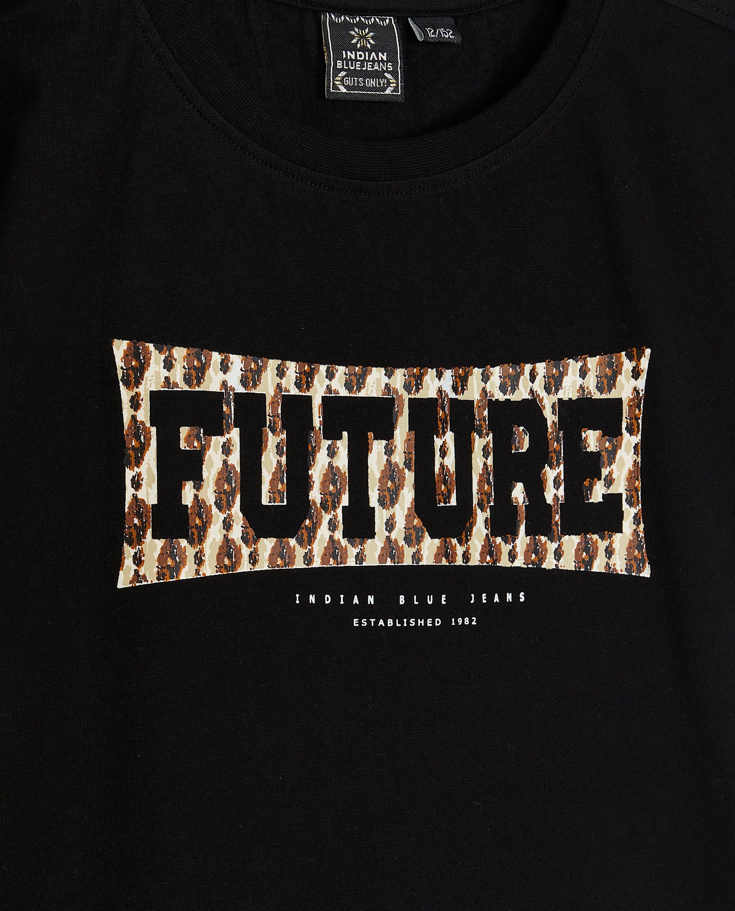T-shirts - Zwart T-shirt met print