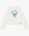 Witte sweater met opschrift - null - Indian Blue Jeans