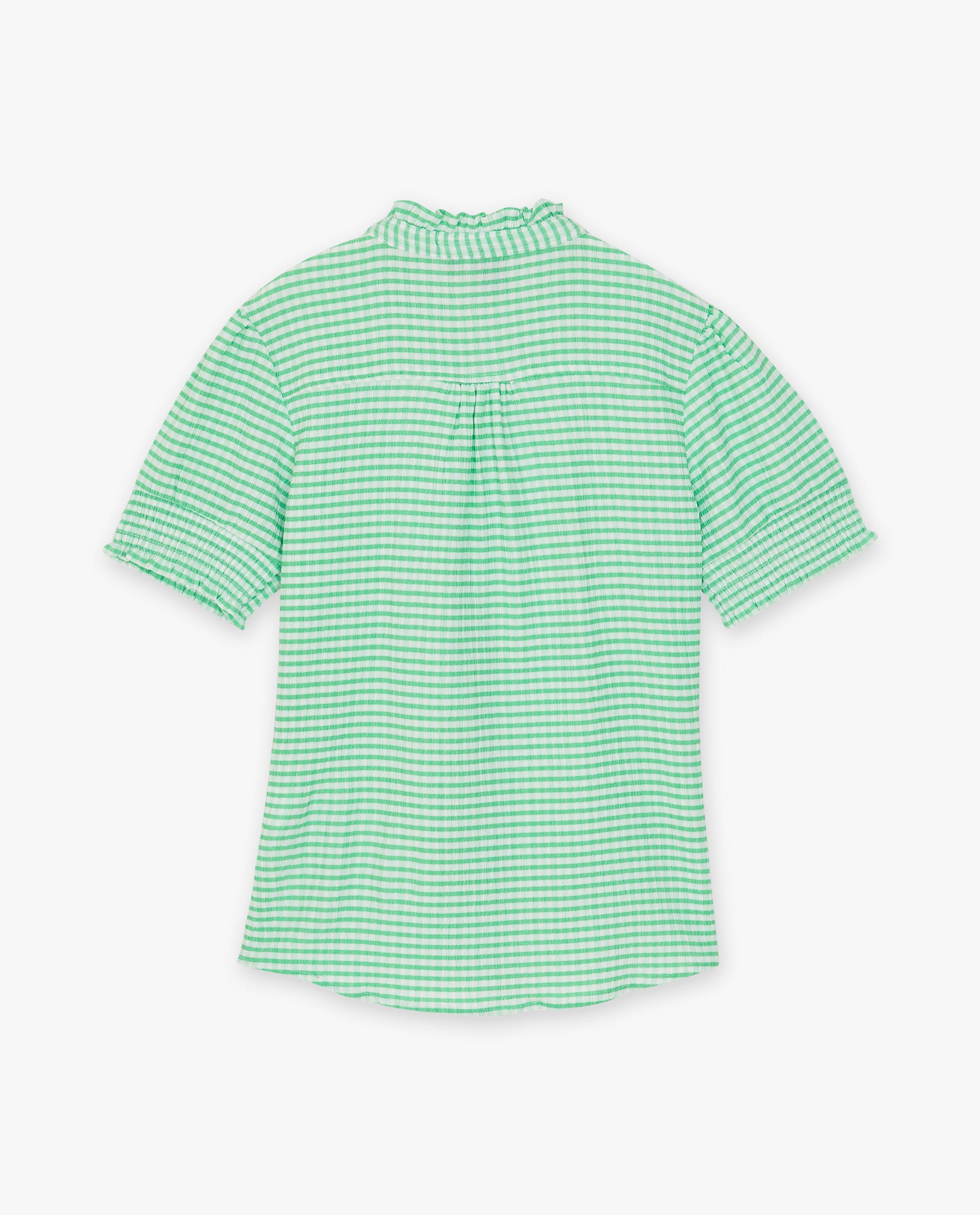 Hemden - Groene blouse met strepen