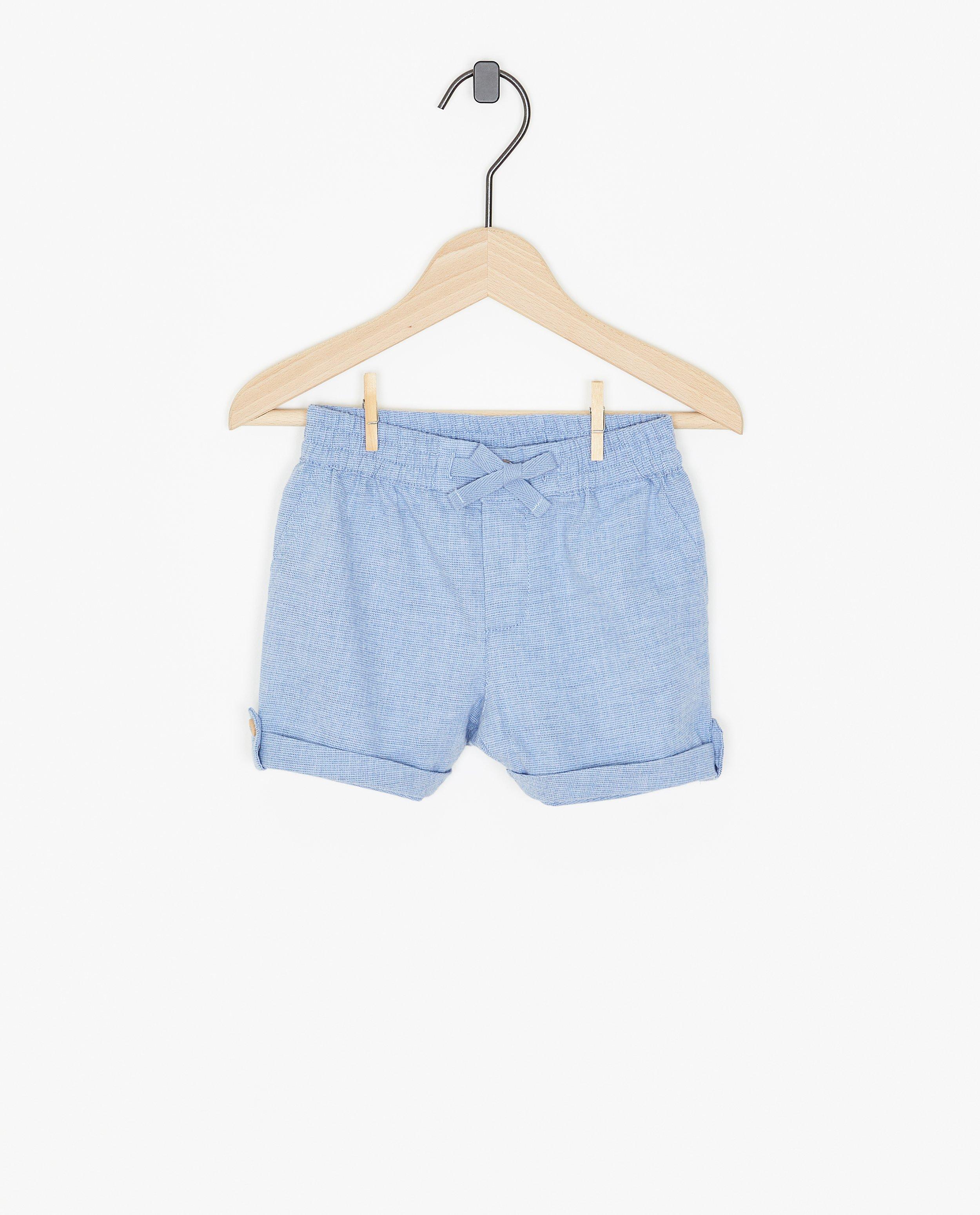 Short bleu avec un bouton-pression - null - Bumba