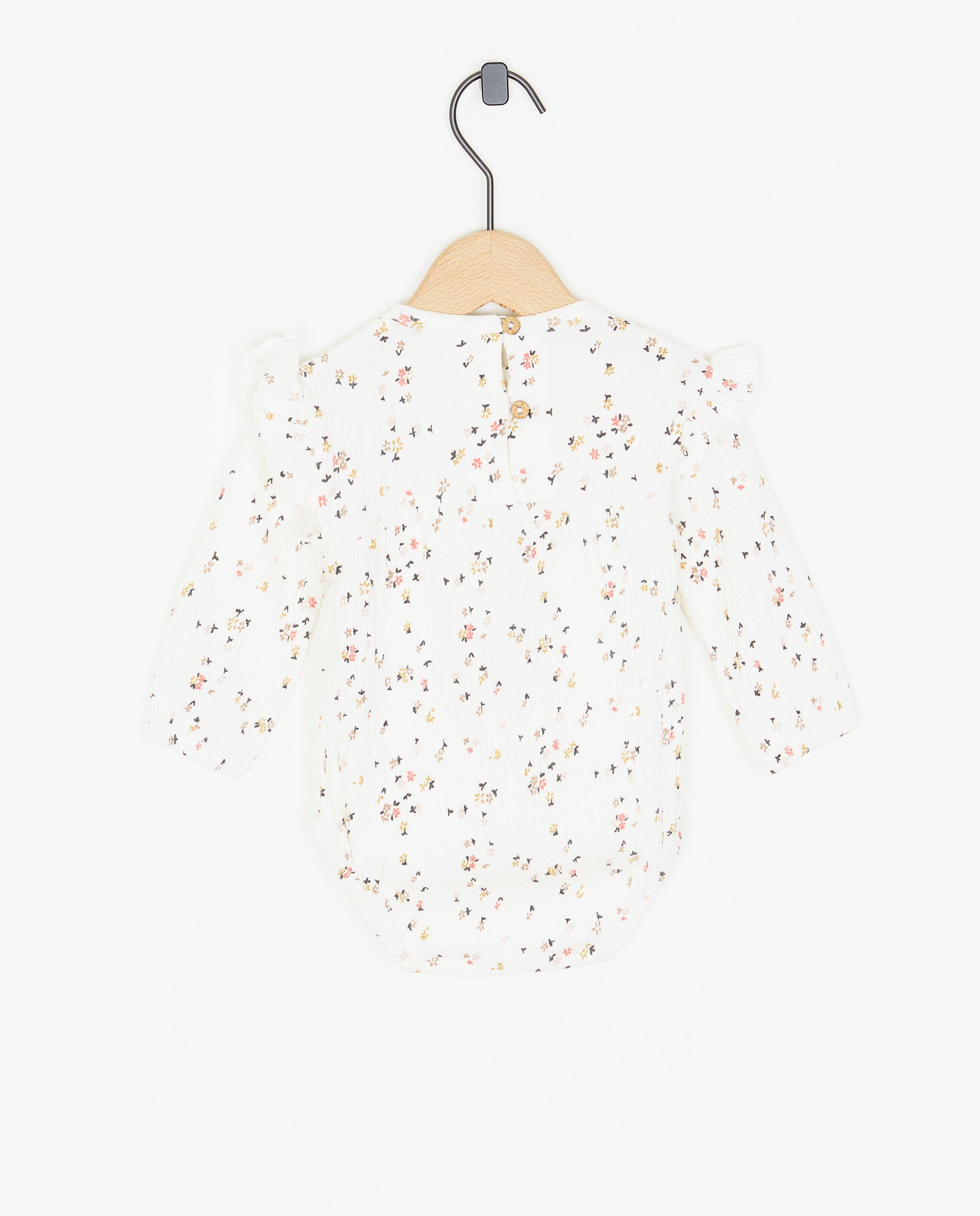 Onesies - Witte jumpsuit, 6-12 maanden