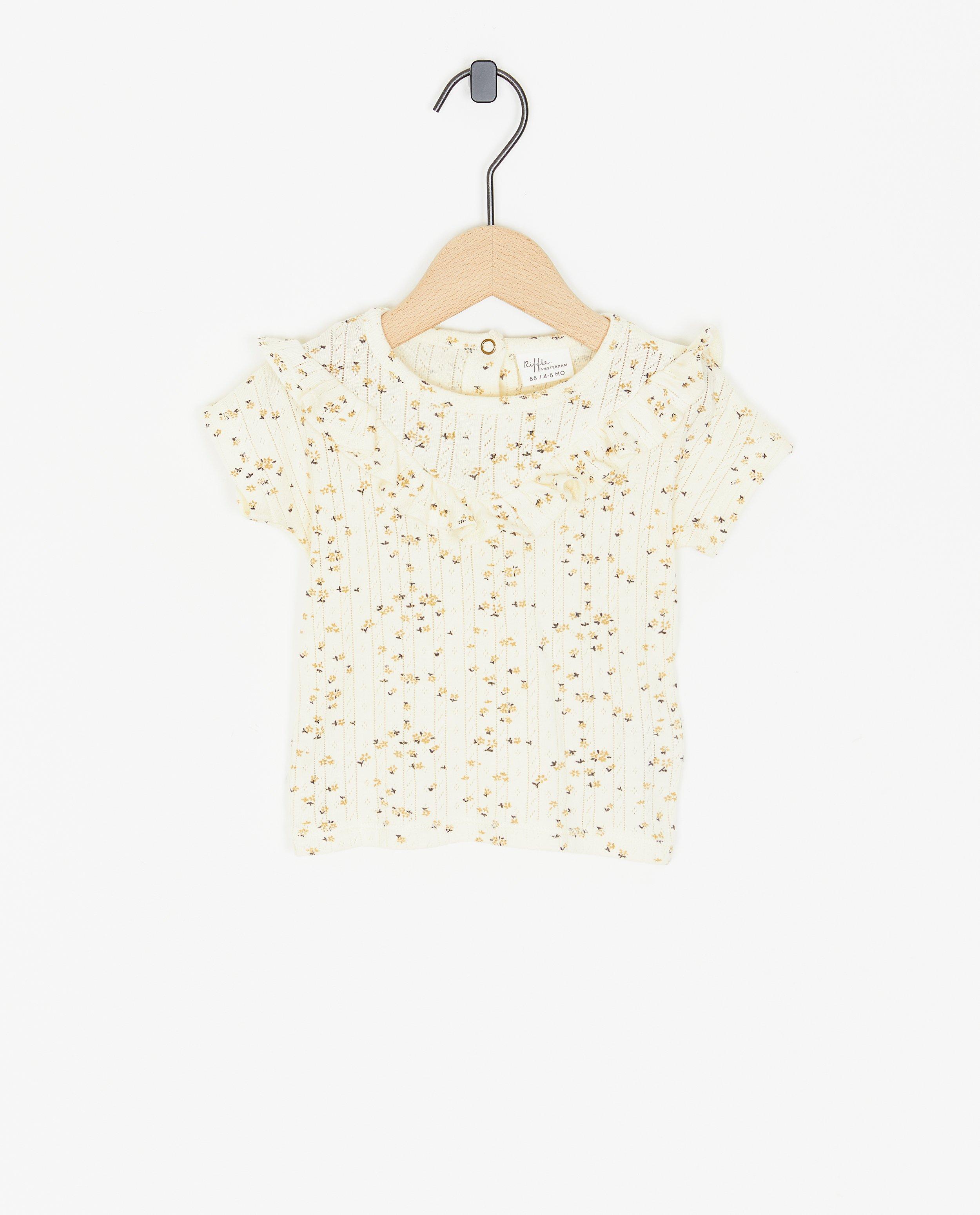 Ecru T-shirt, 4-6 maanden - null - Riffle