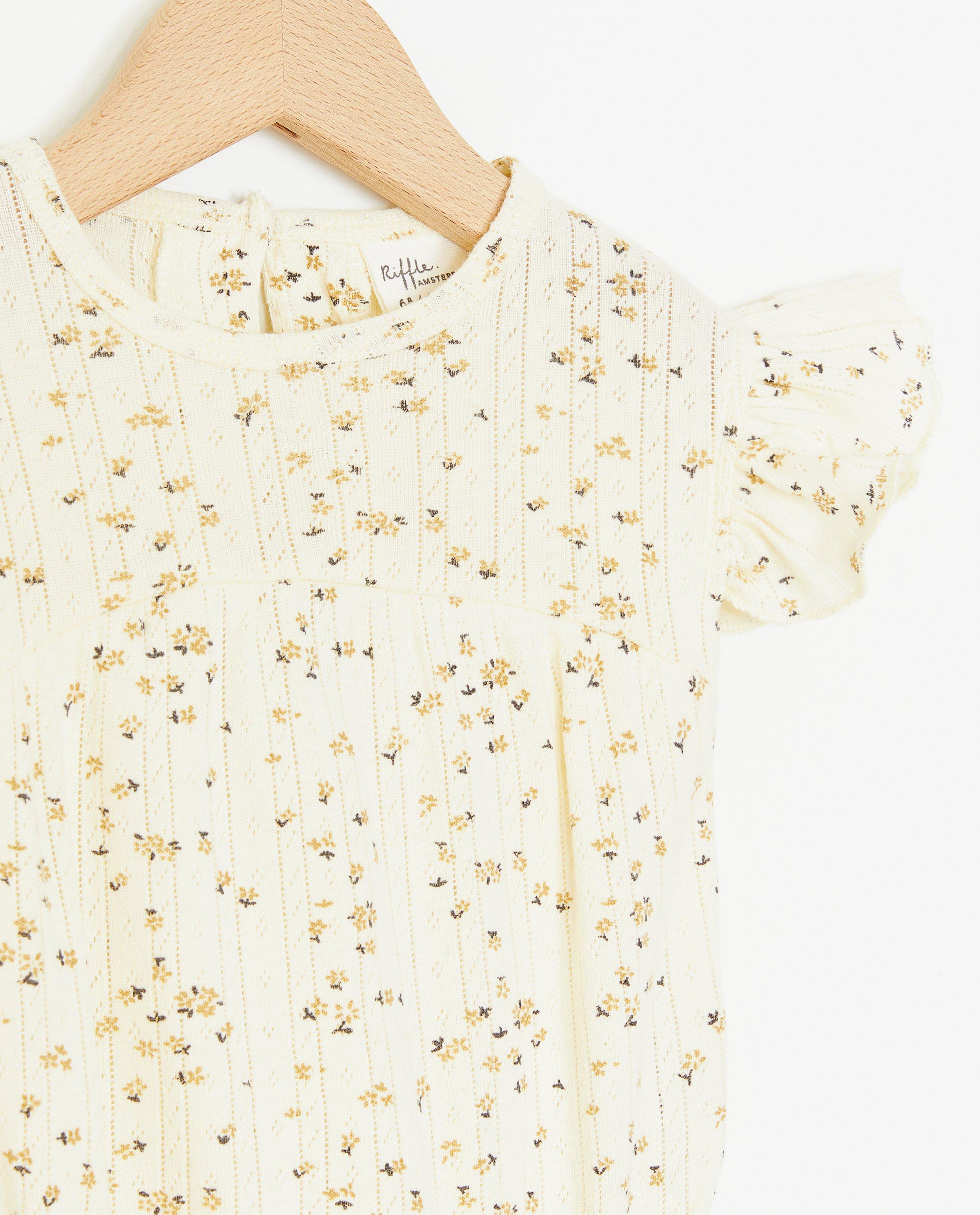 Onesies - Ecru romper, 6-12 maanden