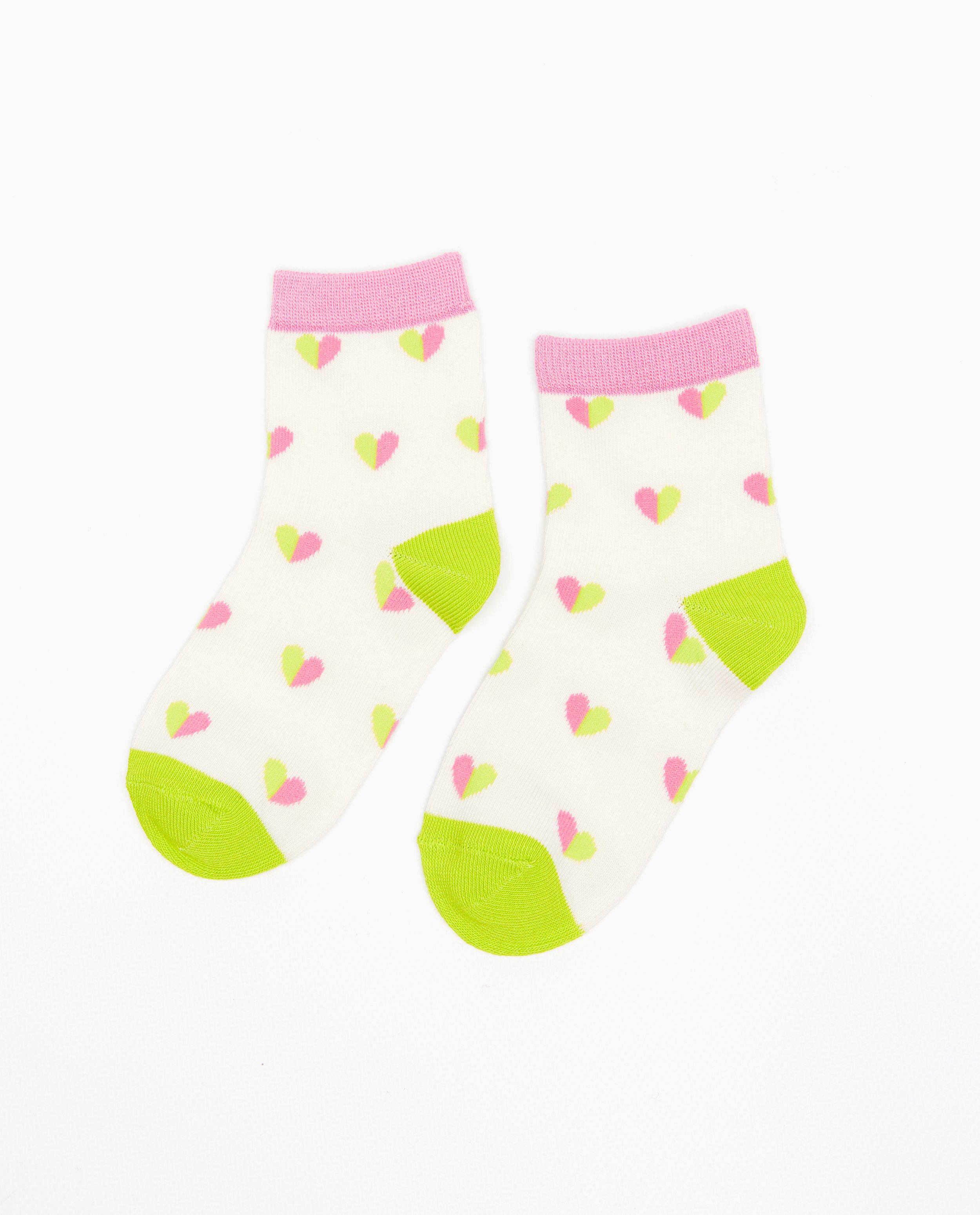 Chaussettes à imprimé à petits cœurs - null - JBC