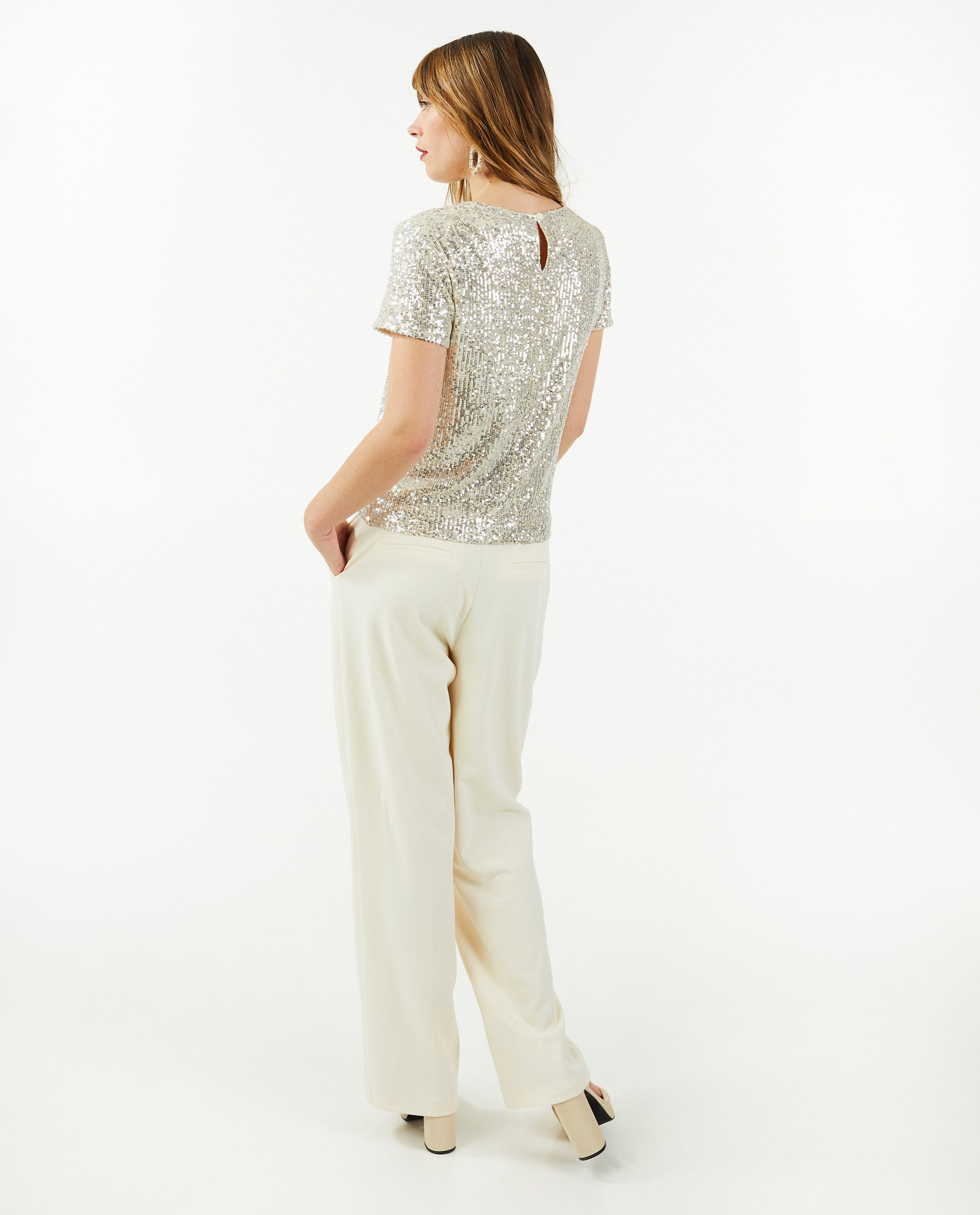 T-shirts - T-shirt met pailletten