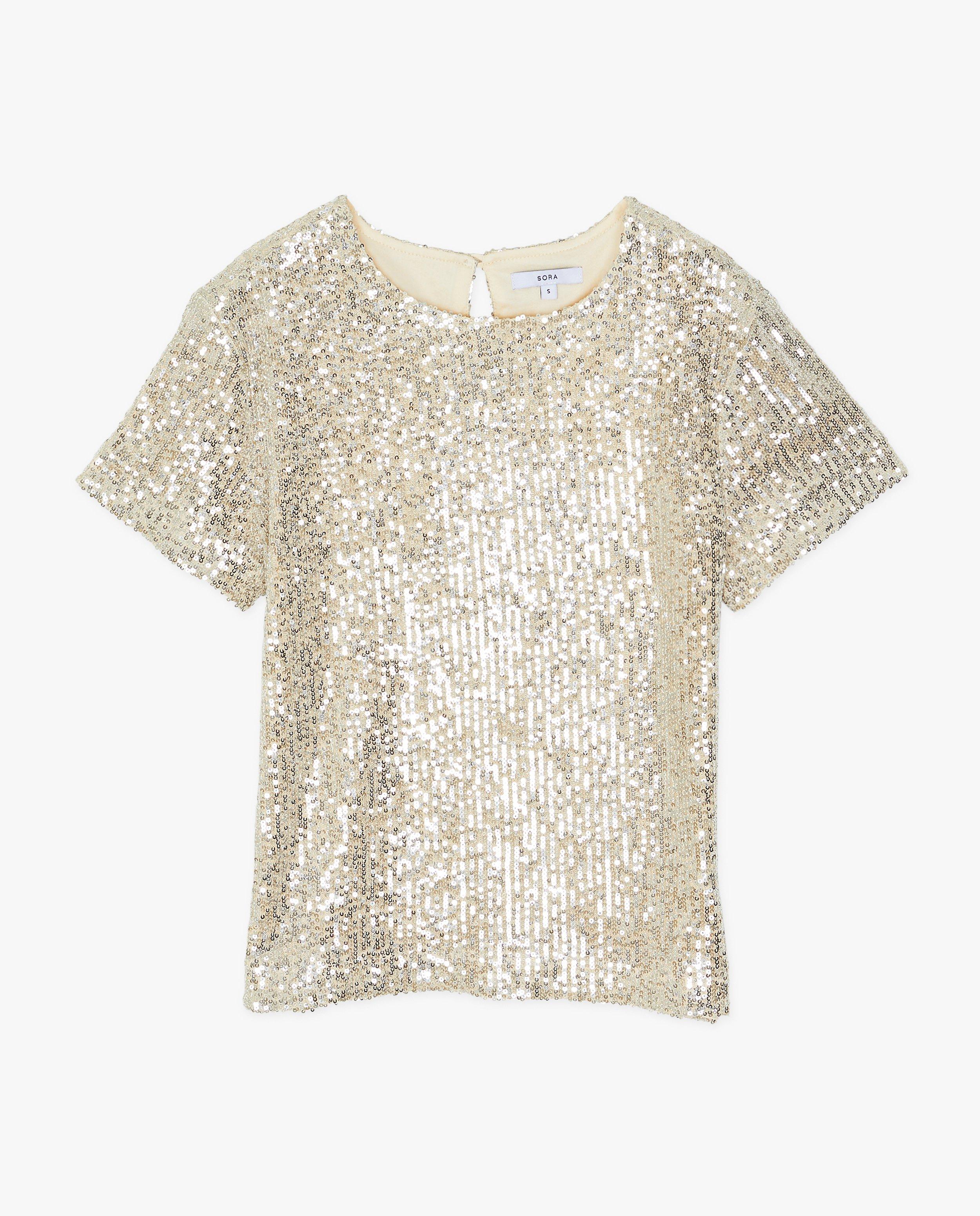 T-shirts - T-shirt met pailletten