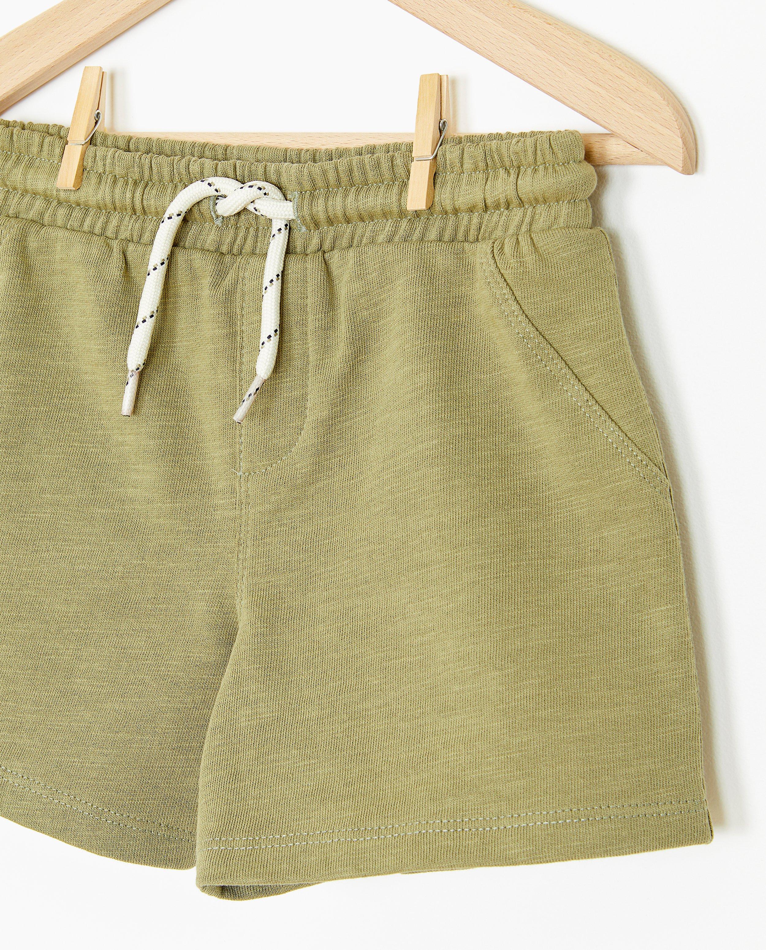 Shorten - Groene short met tunnelkoord