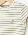 T-shirts - T-shirt met geborduurde perziken