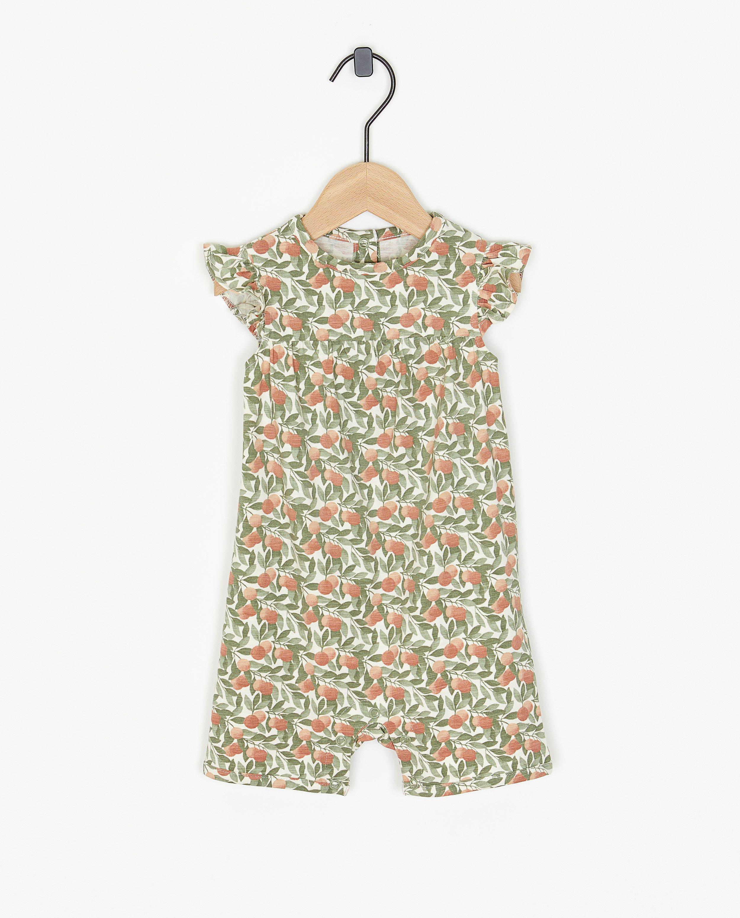 Jumpsuit met perzikprint - null - Cuddles and Smiles