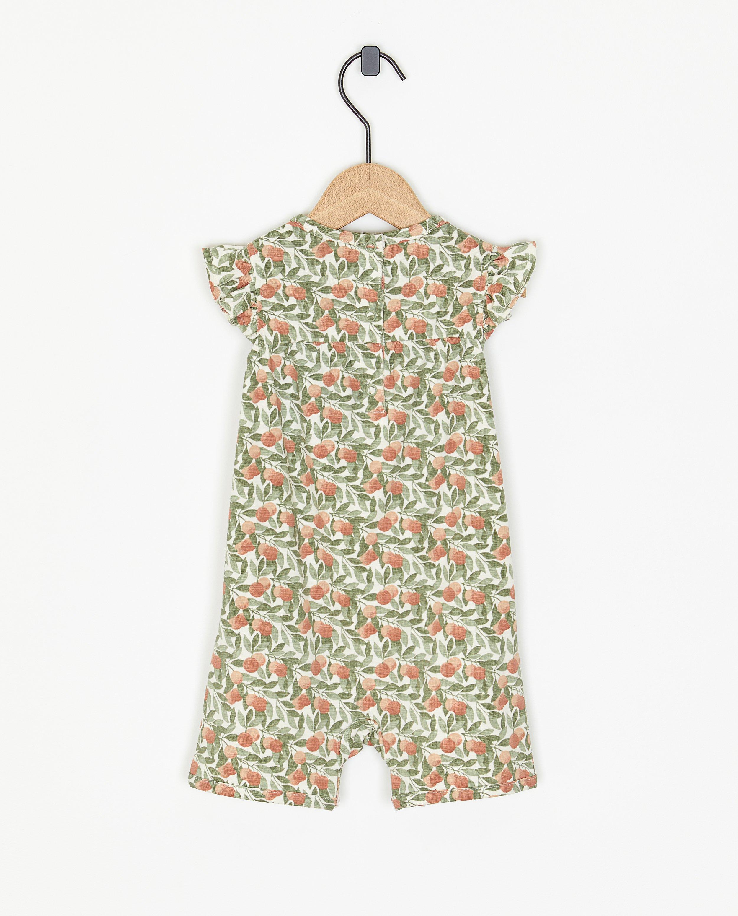 Jumpsuit - Jumpsuit met perzikprint