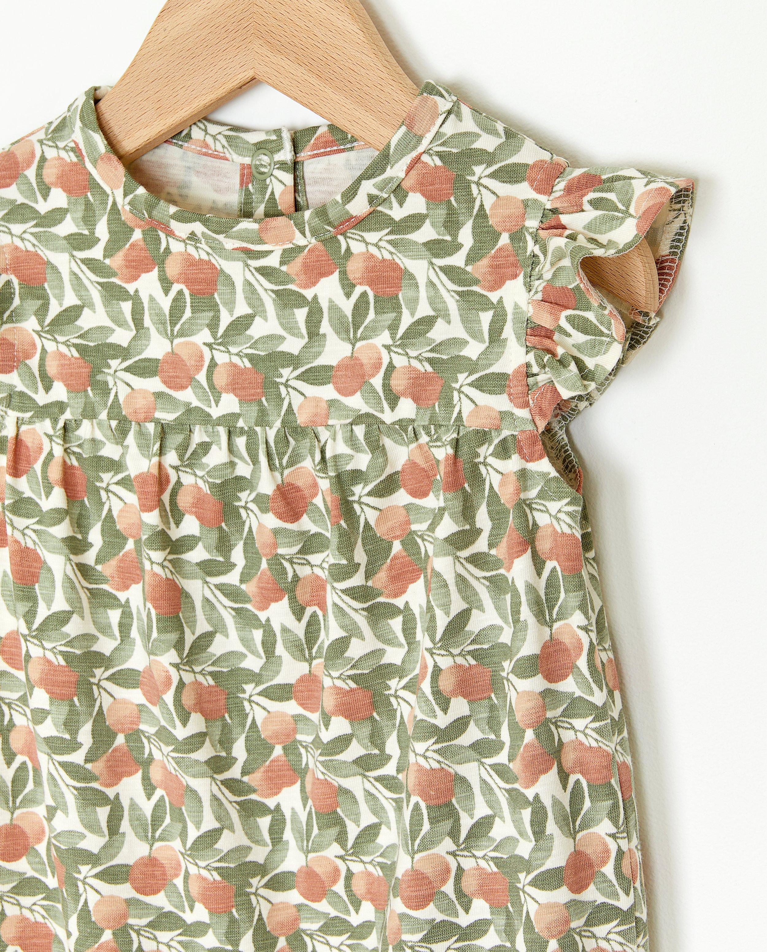 Jumpsuit - Jumpsuit met perzikprint