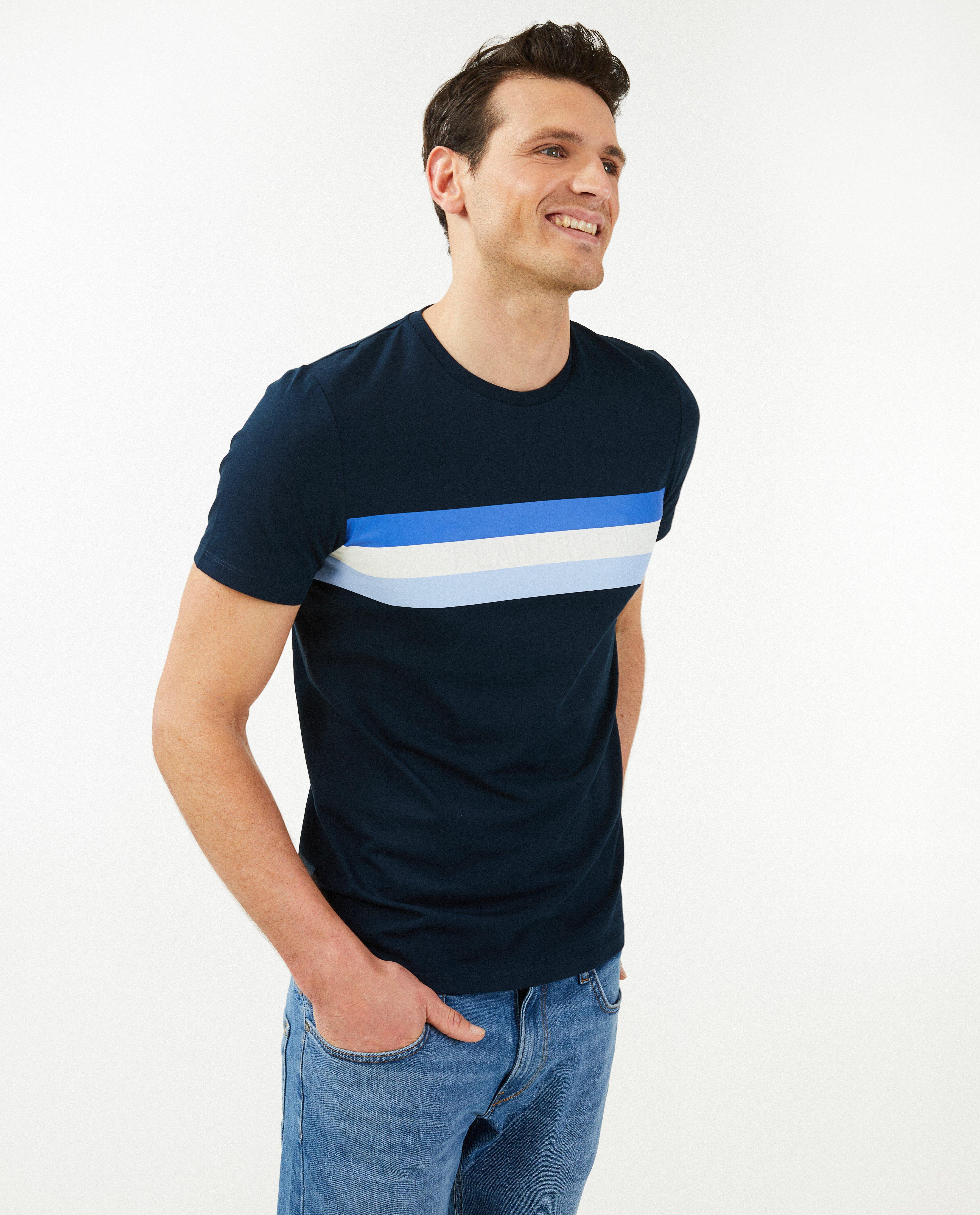 T-shirts - T-shirt à rayures, hommes