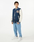 Donkerblauwe letter jacket - null - Fish & Chips