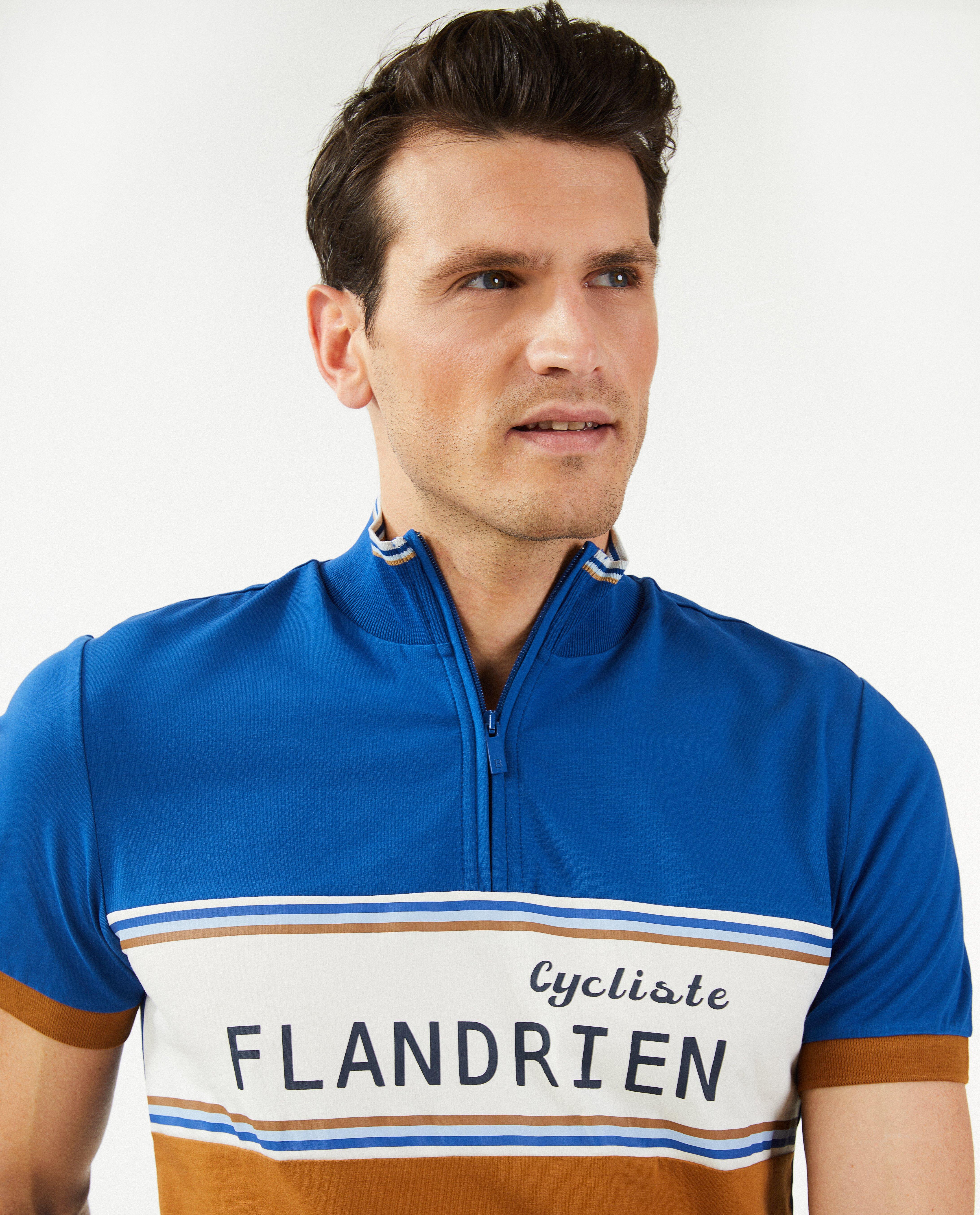 Polo avec une fermeture à glissière, hommes - Détails du produit - bleu foncé - image numéro 4