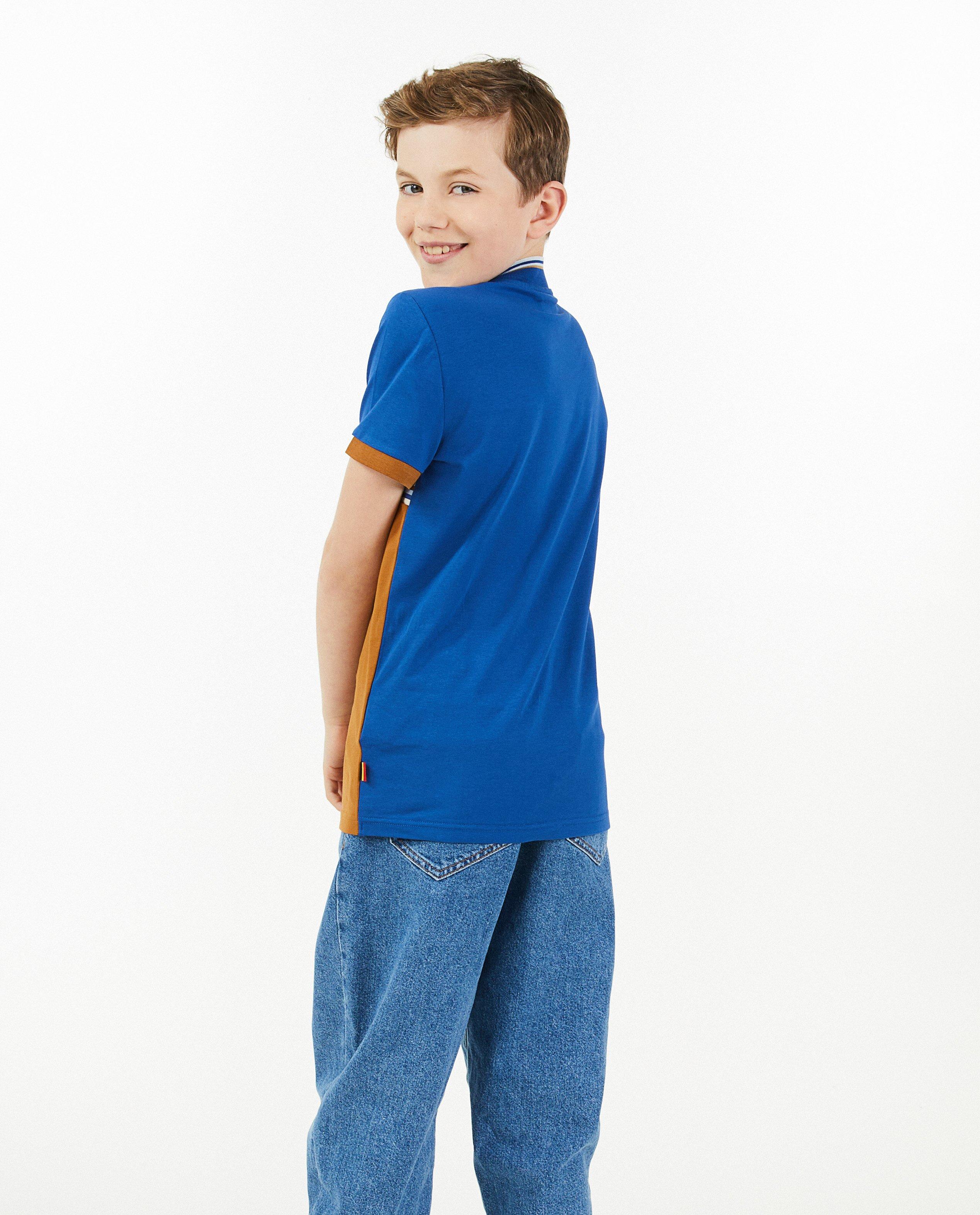 Polo avec une fermeture &agrave; glissi&egrave;re, 7-14&nbsp;ans - D&eacute;tails du produit - bleu fonc&eacute; - image num&eacute;ro 3