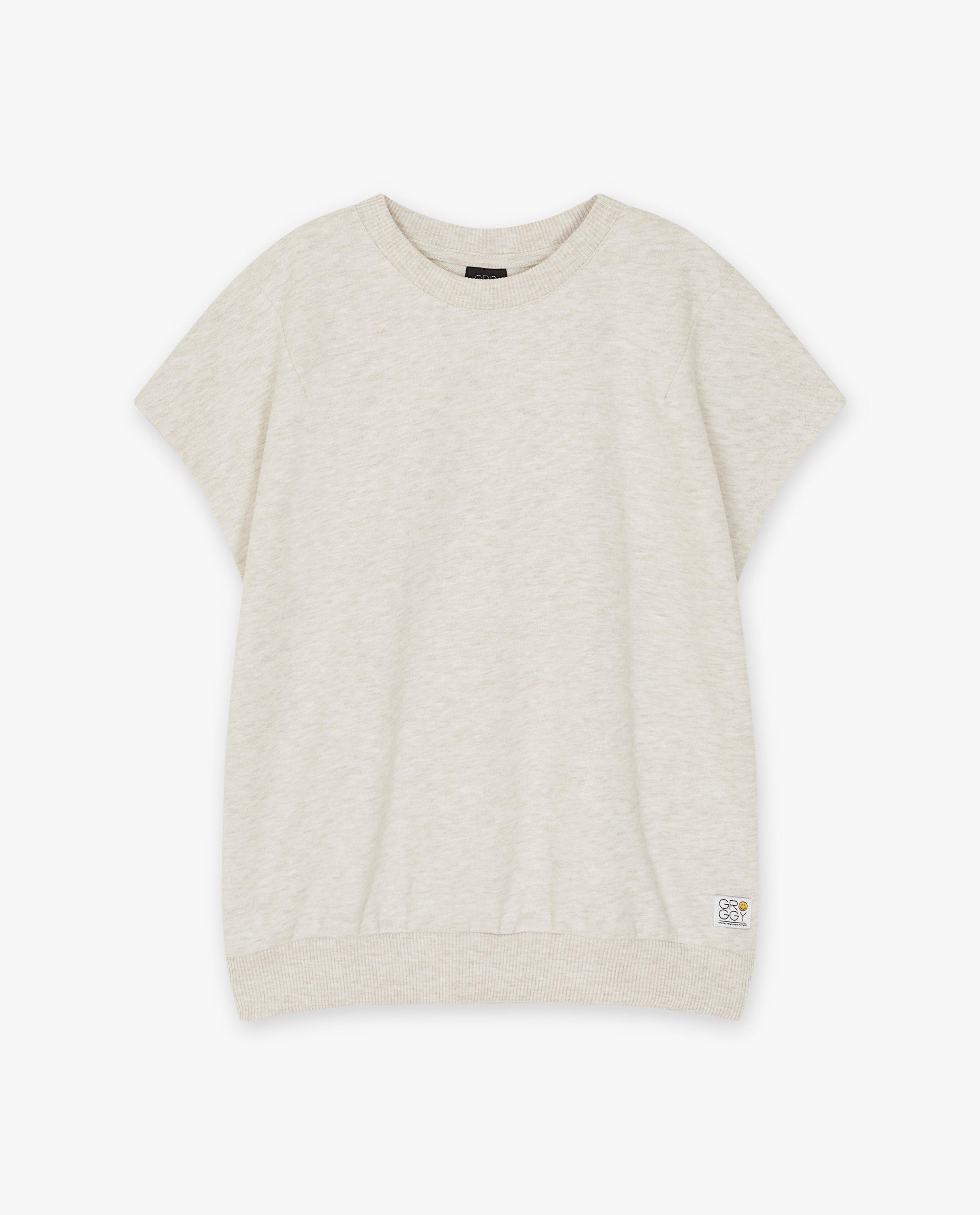 Sweaters - Mouwloze sweater in beige